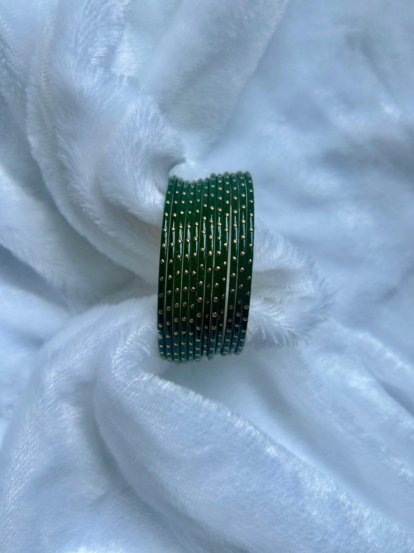 SAMPLE SALE Emerald Green Bangles
