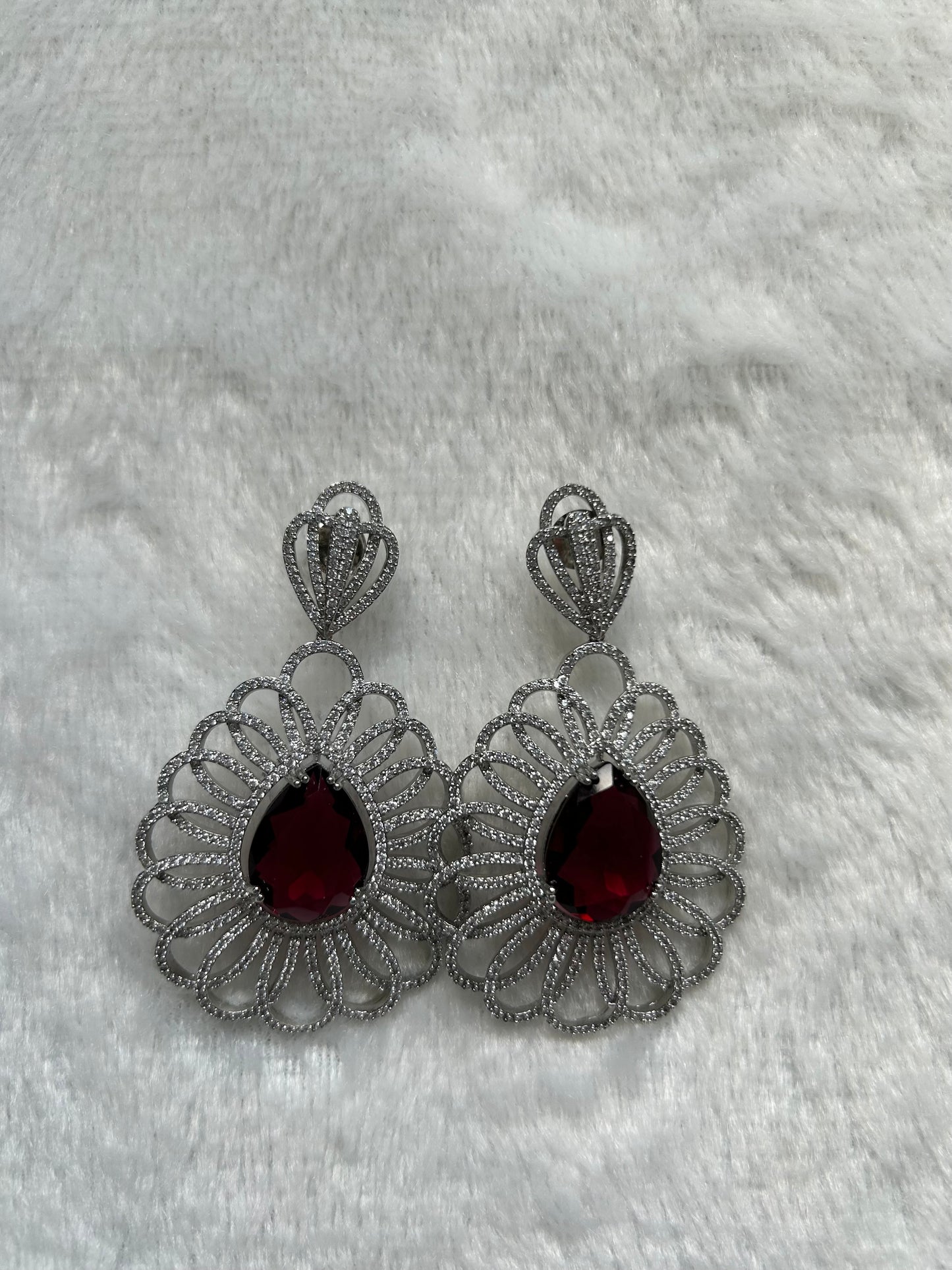 AD Red Earrings