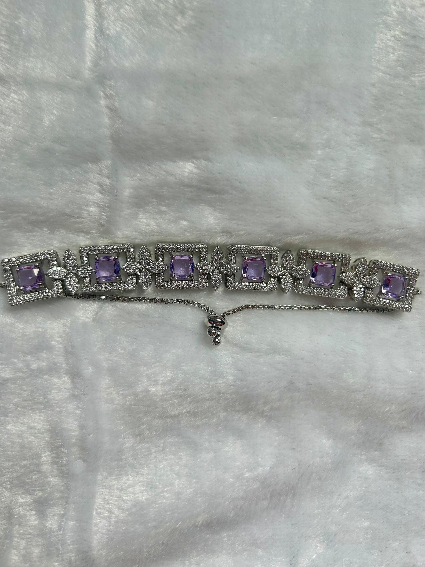 Light Purple CZ Bracelet