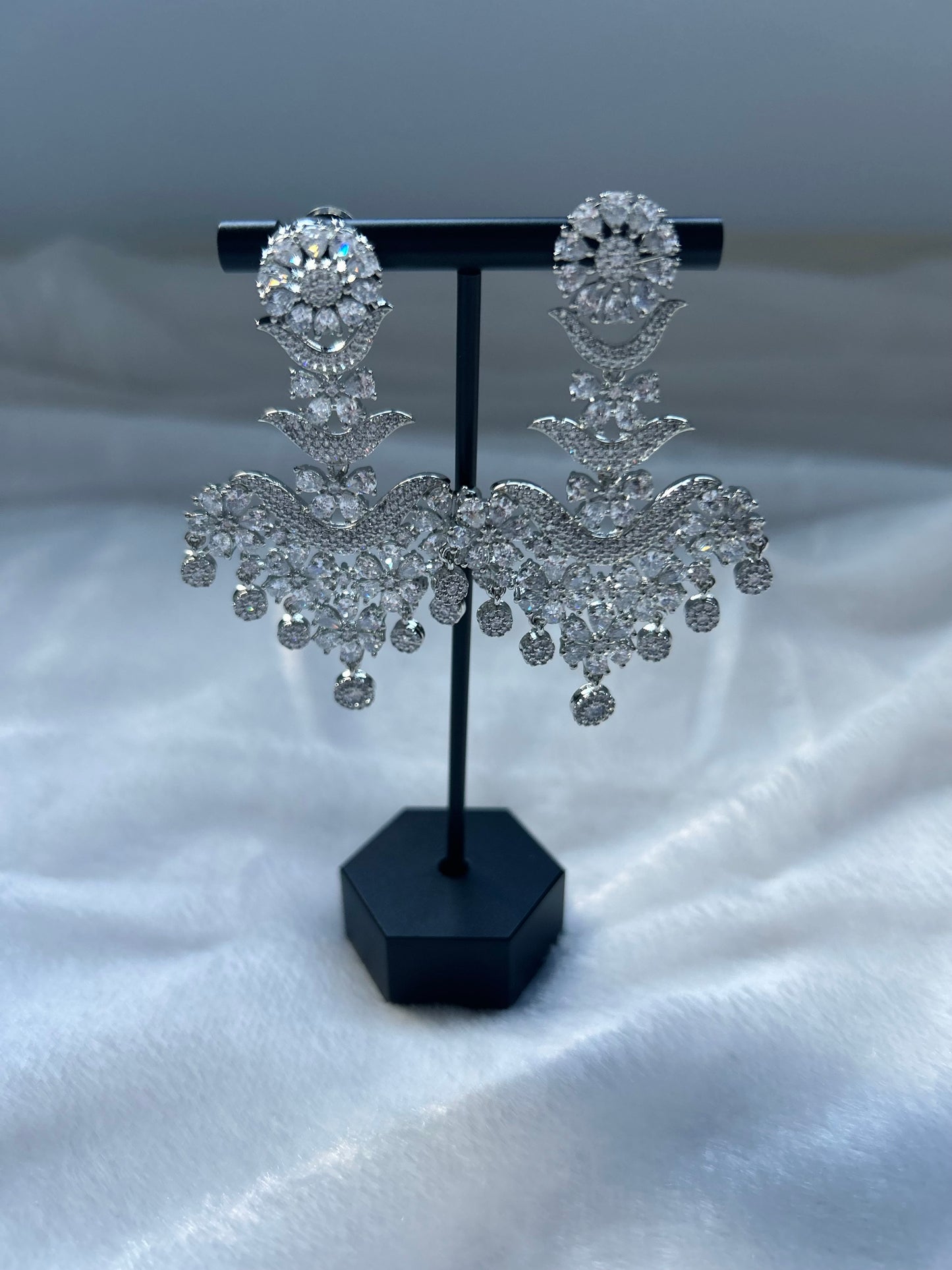 AD Silver Earrings