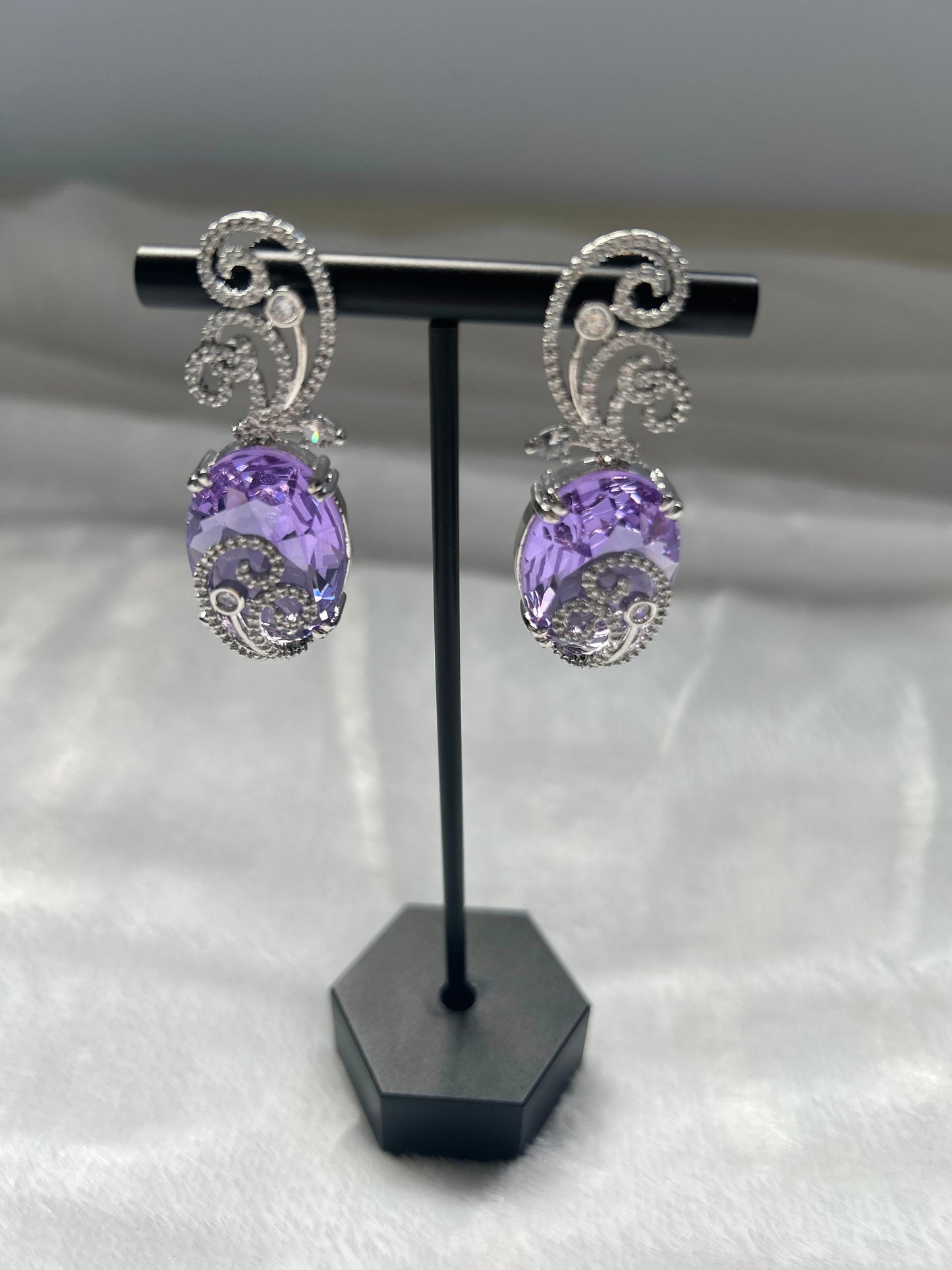AD Purple Earrings