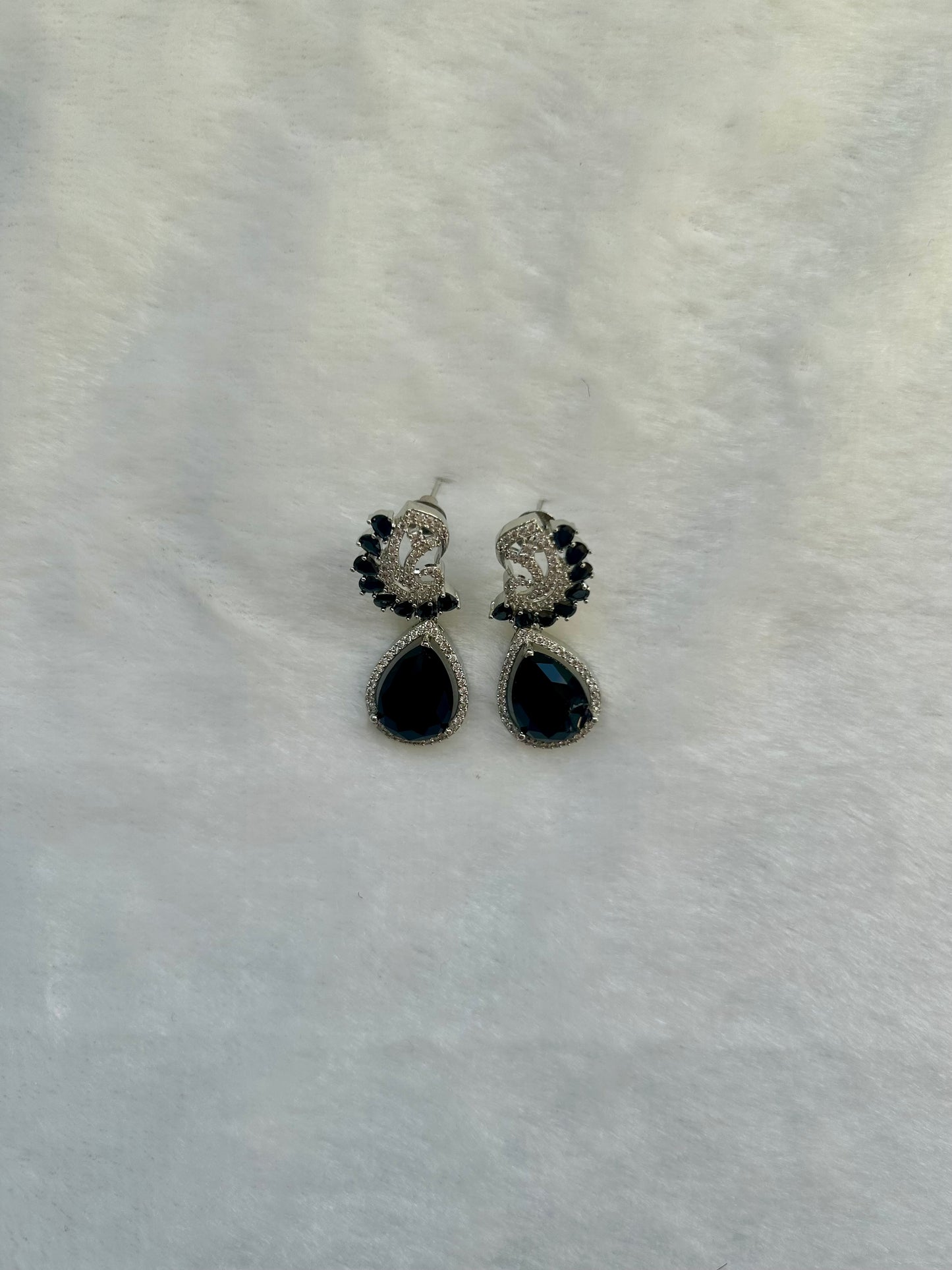 AD Black Earrings