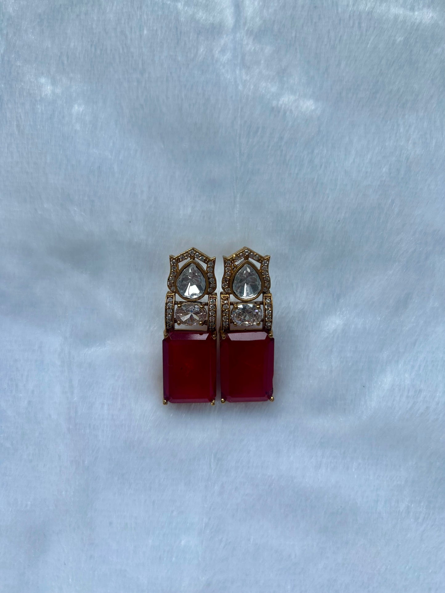 Red Doublet Earrings