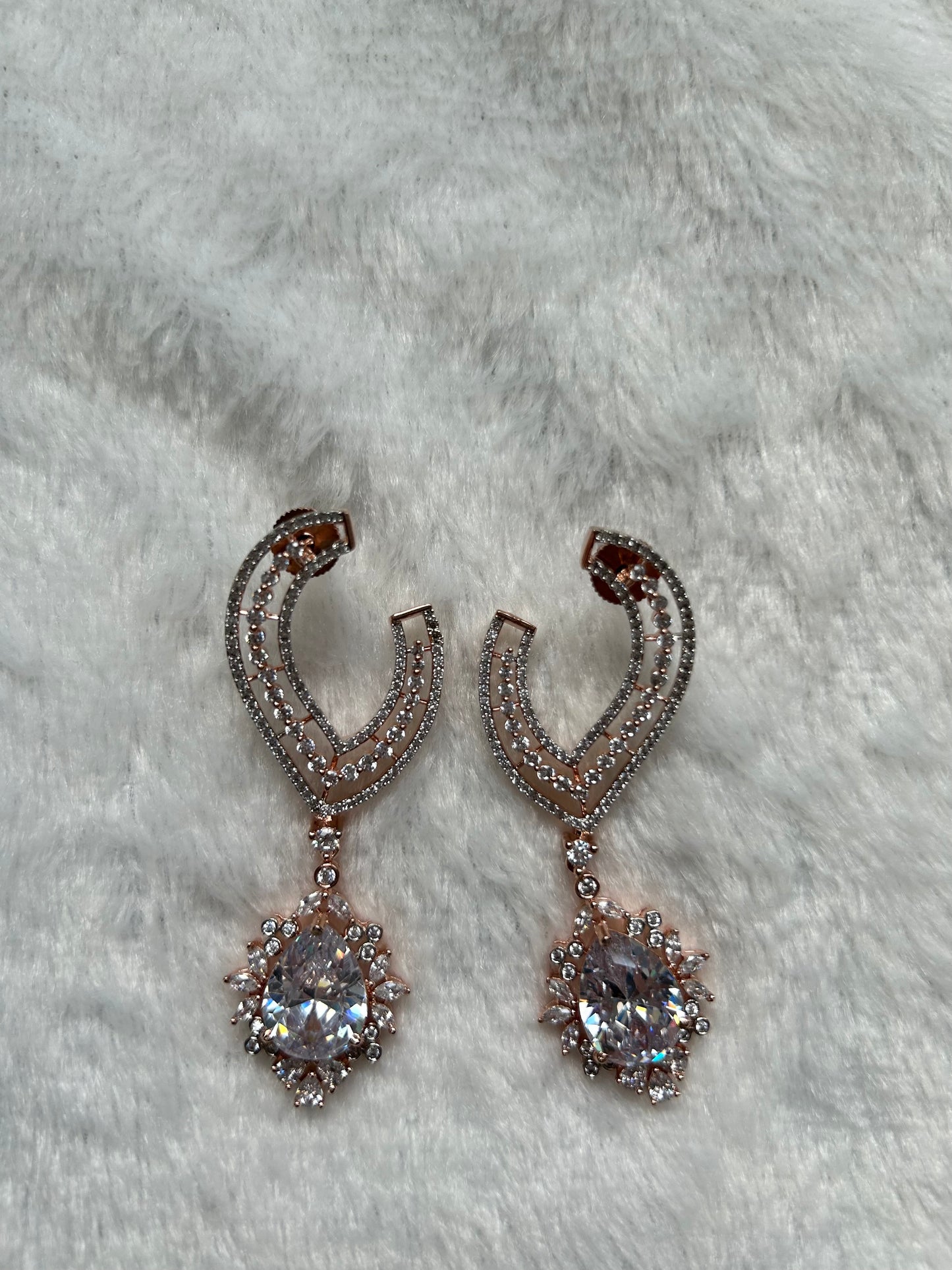 AD Rose Gold Earrings