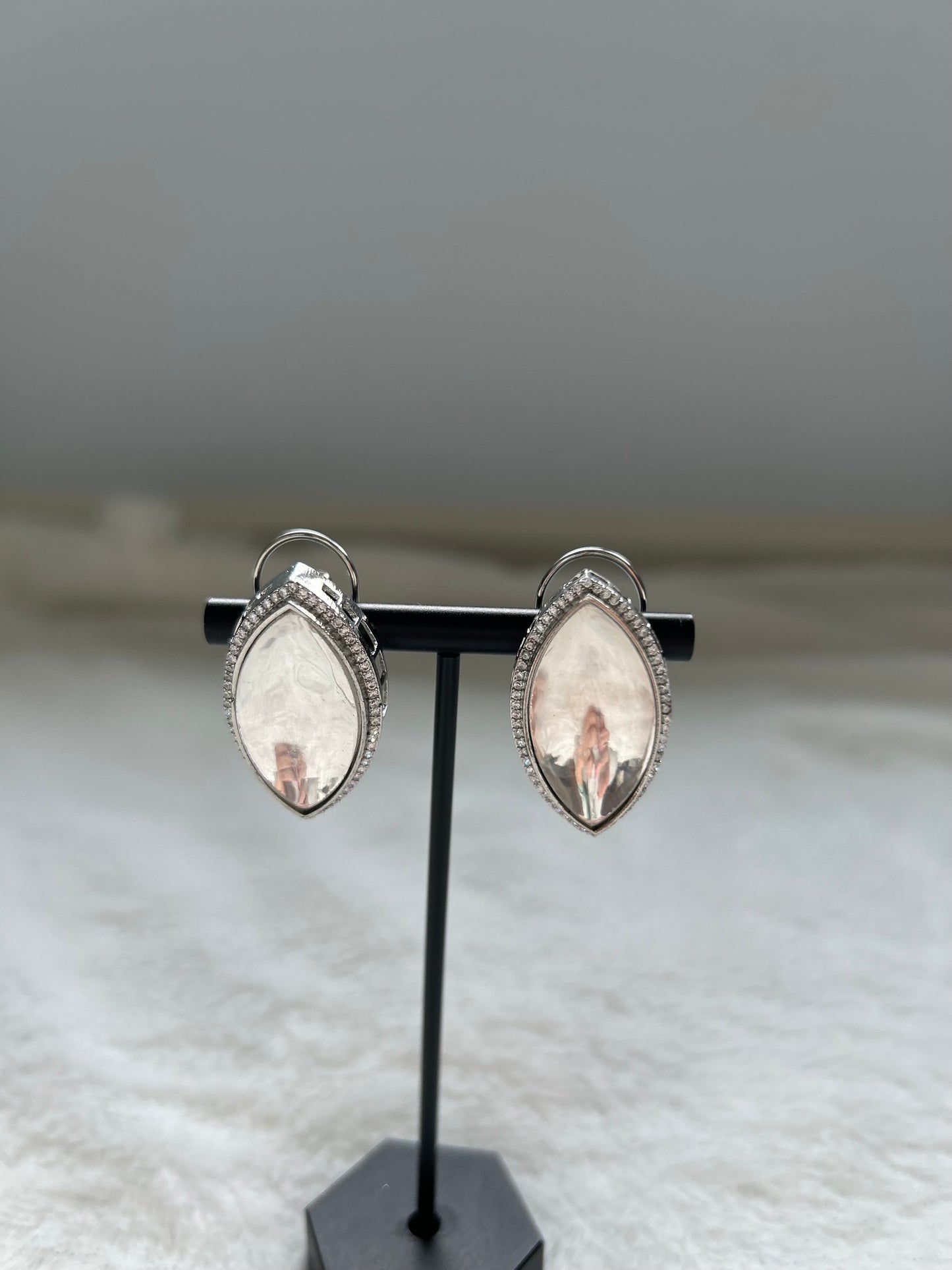 Silver Uncut Kundan & AD Studs