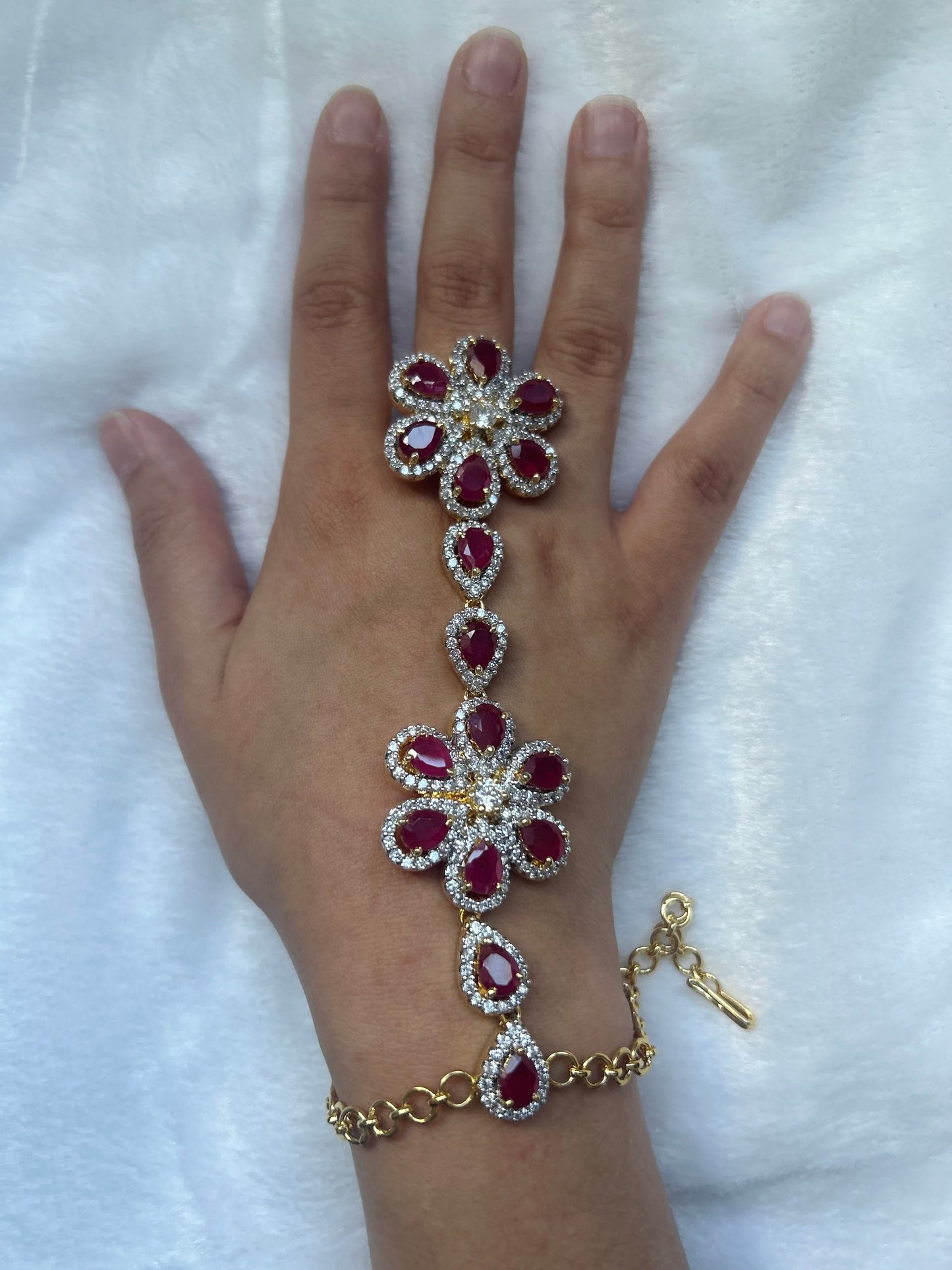 AD Ruby Floral Hathphool