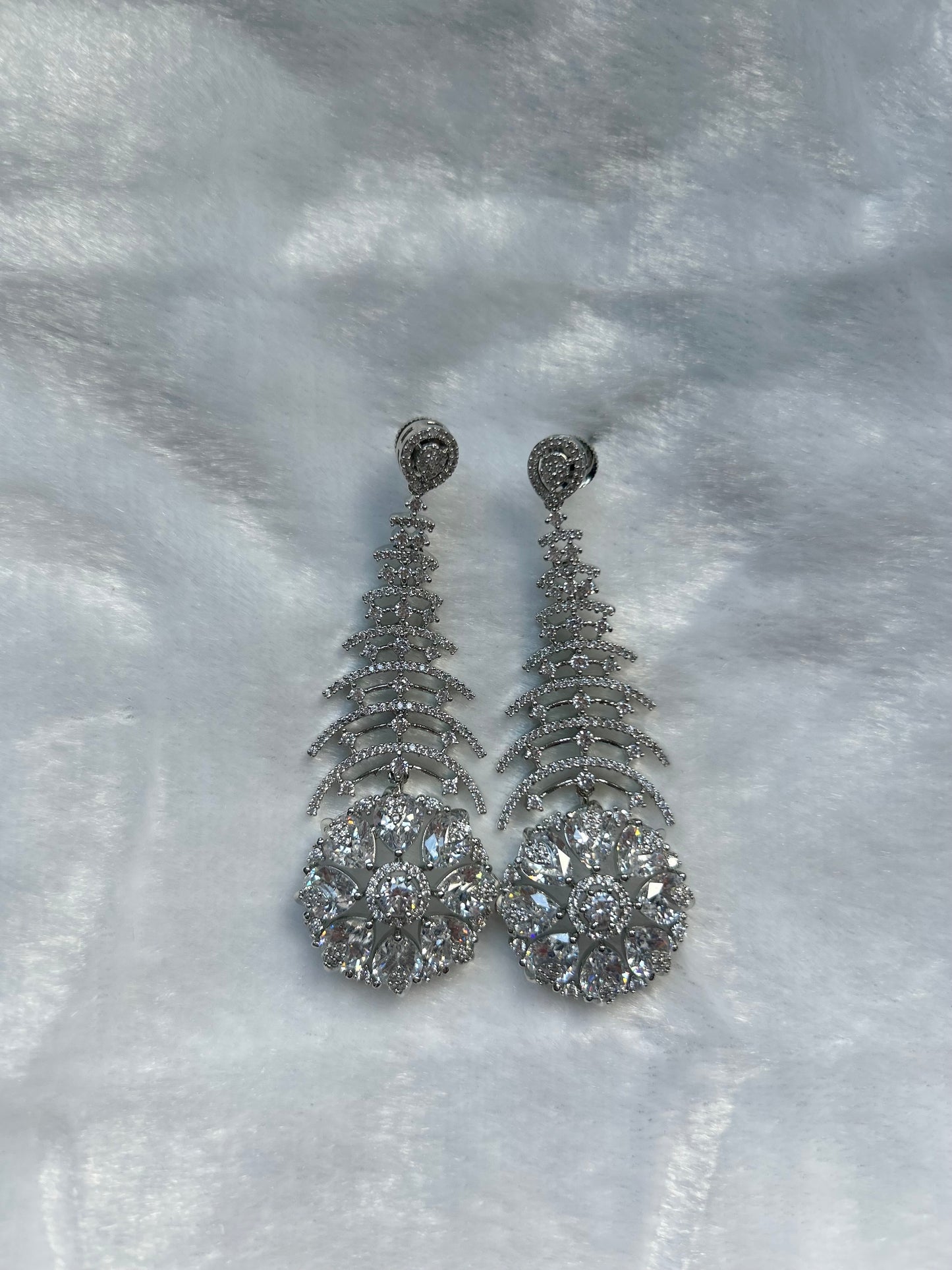 AD Silver Earrings