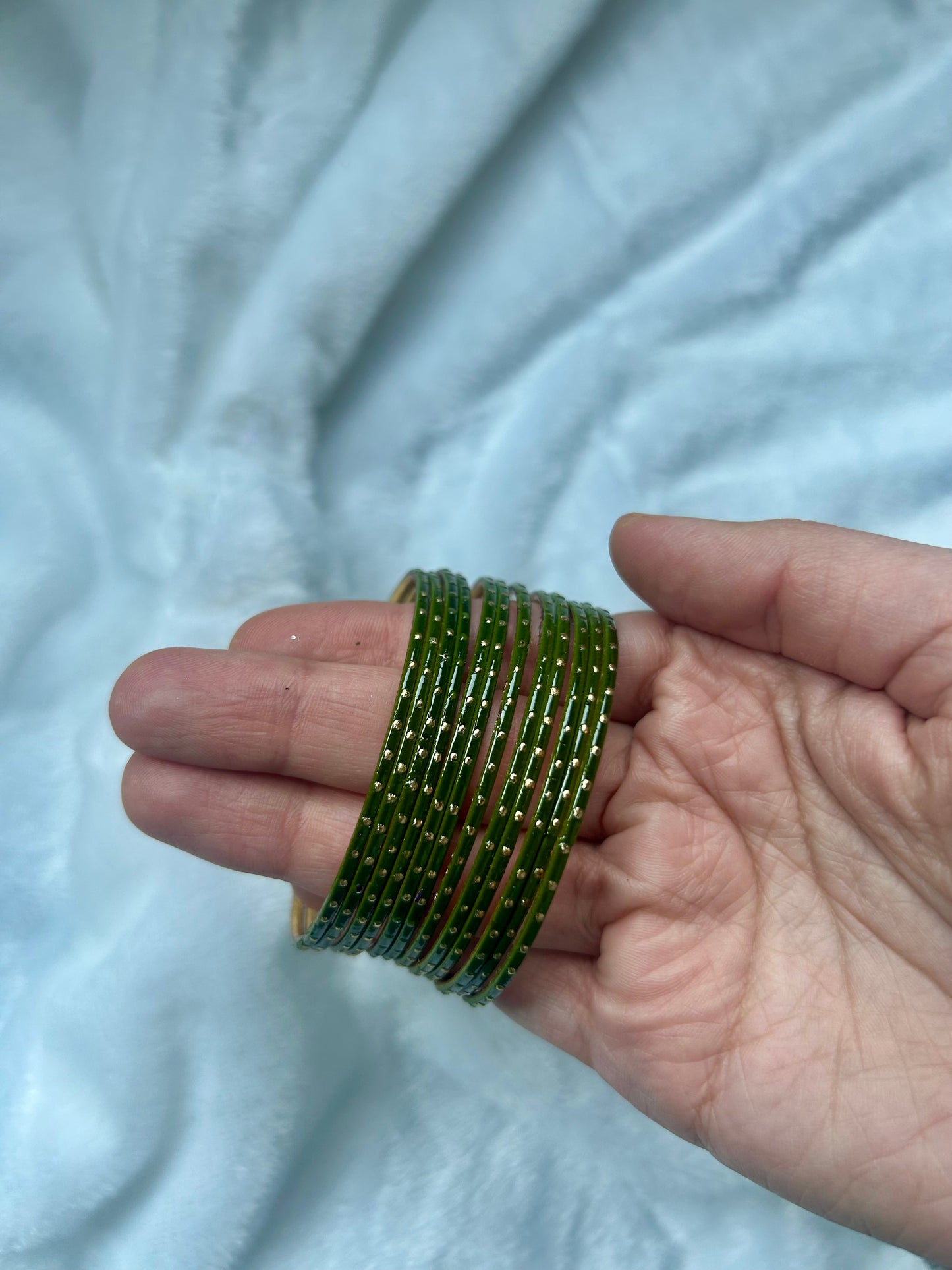 SAMPLE SALE Mehendi Green Bangles