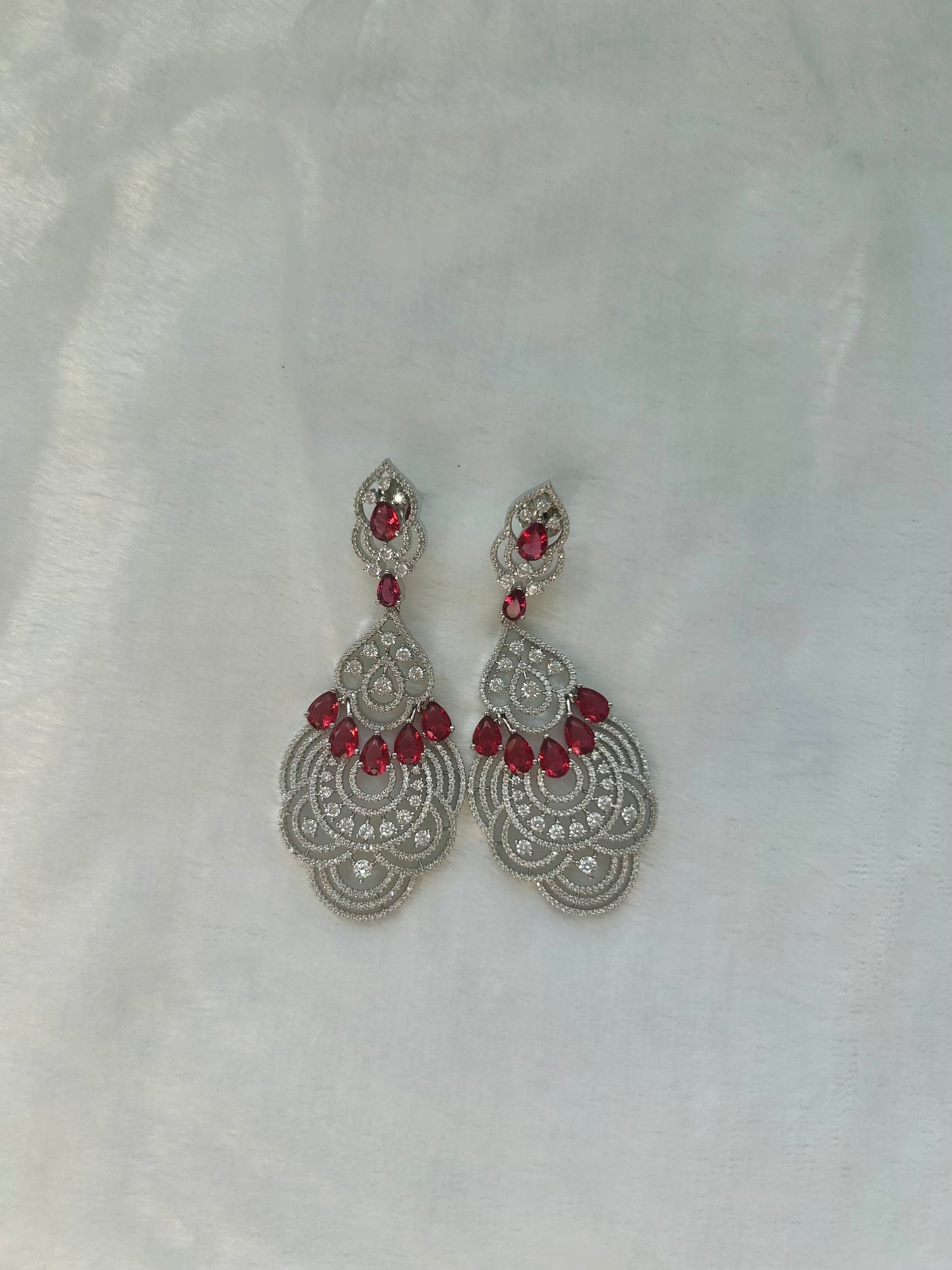 AD Red Earrings