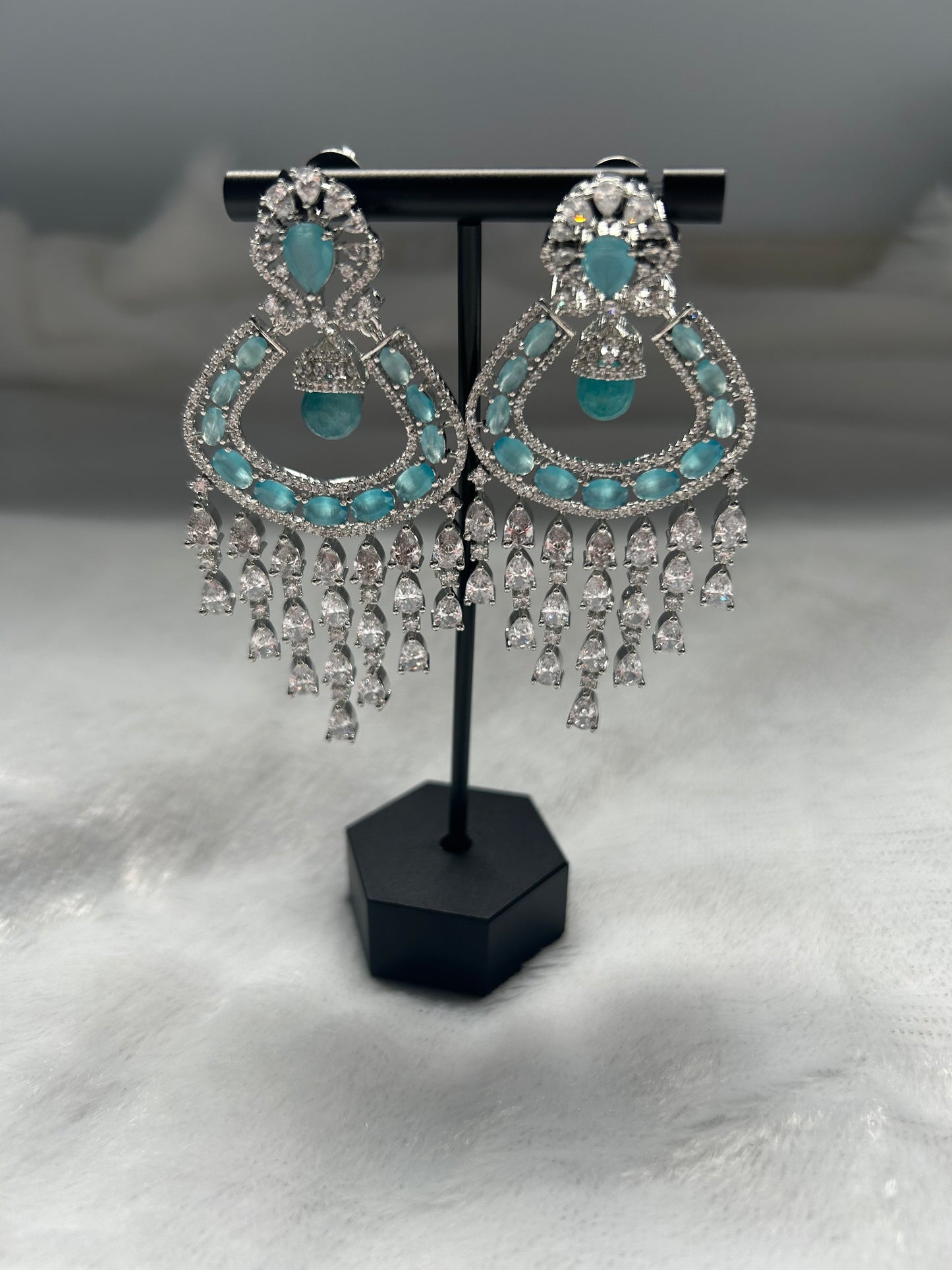 AD Ferozi Blue Earrings