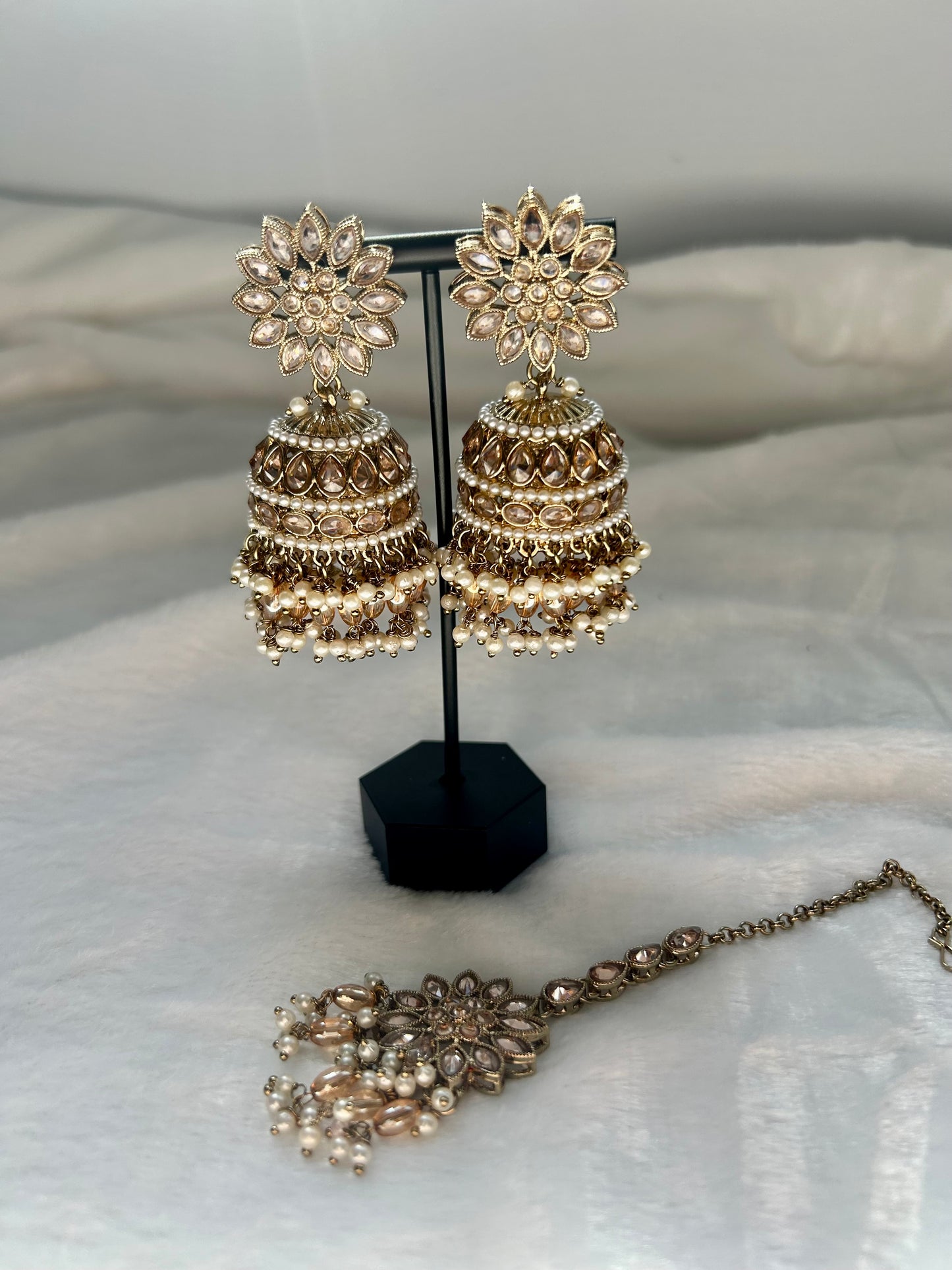 Golden Polki Tikka Set
