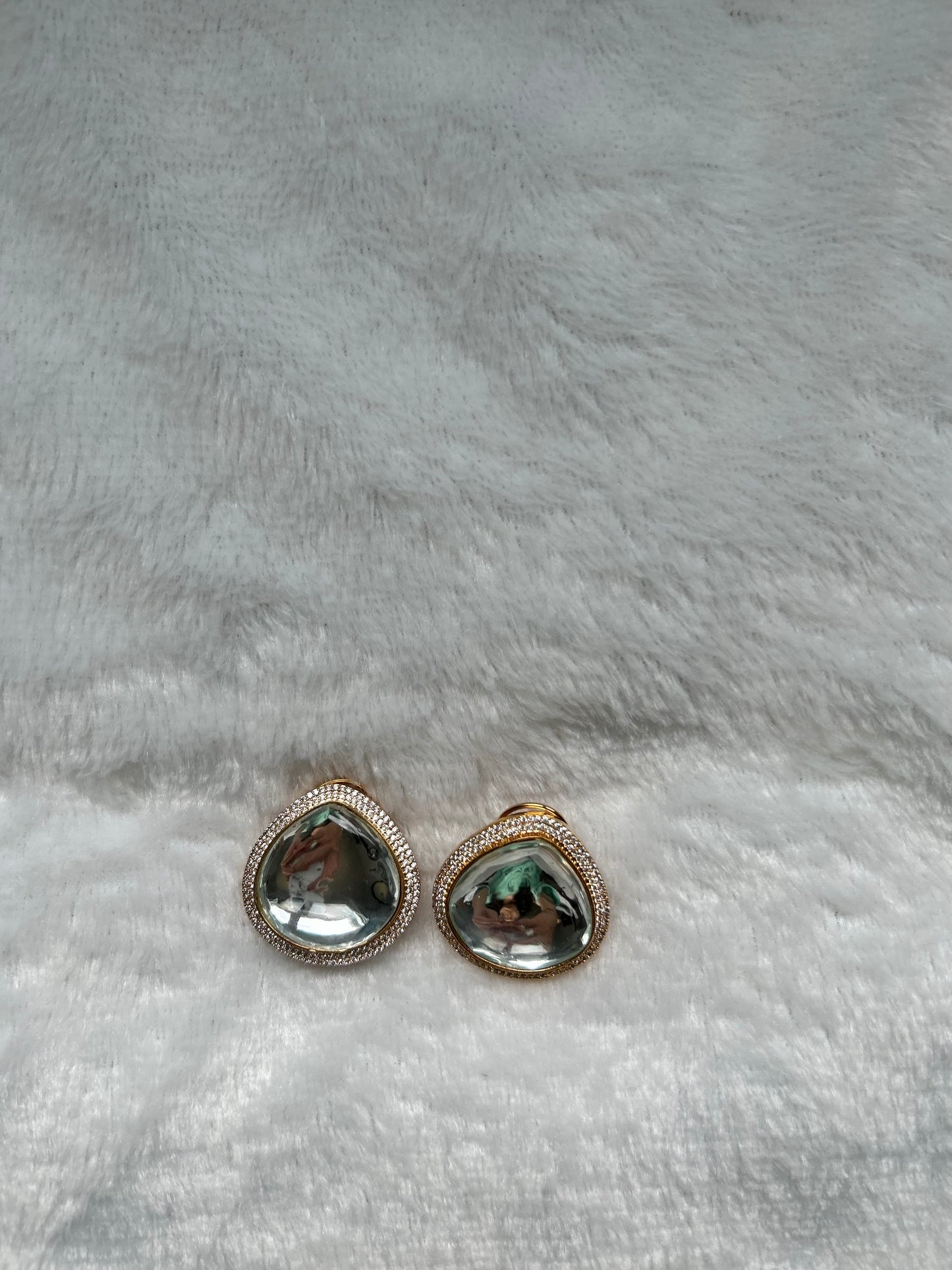 Gold Uncut Kundan & AD Studs