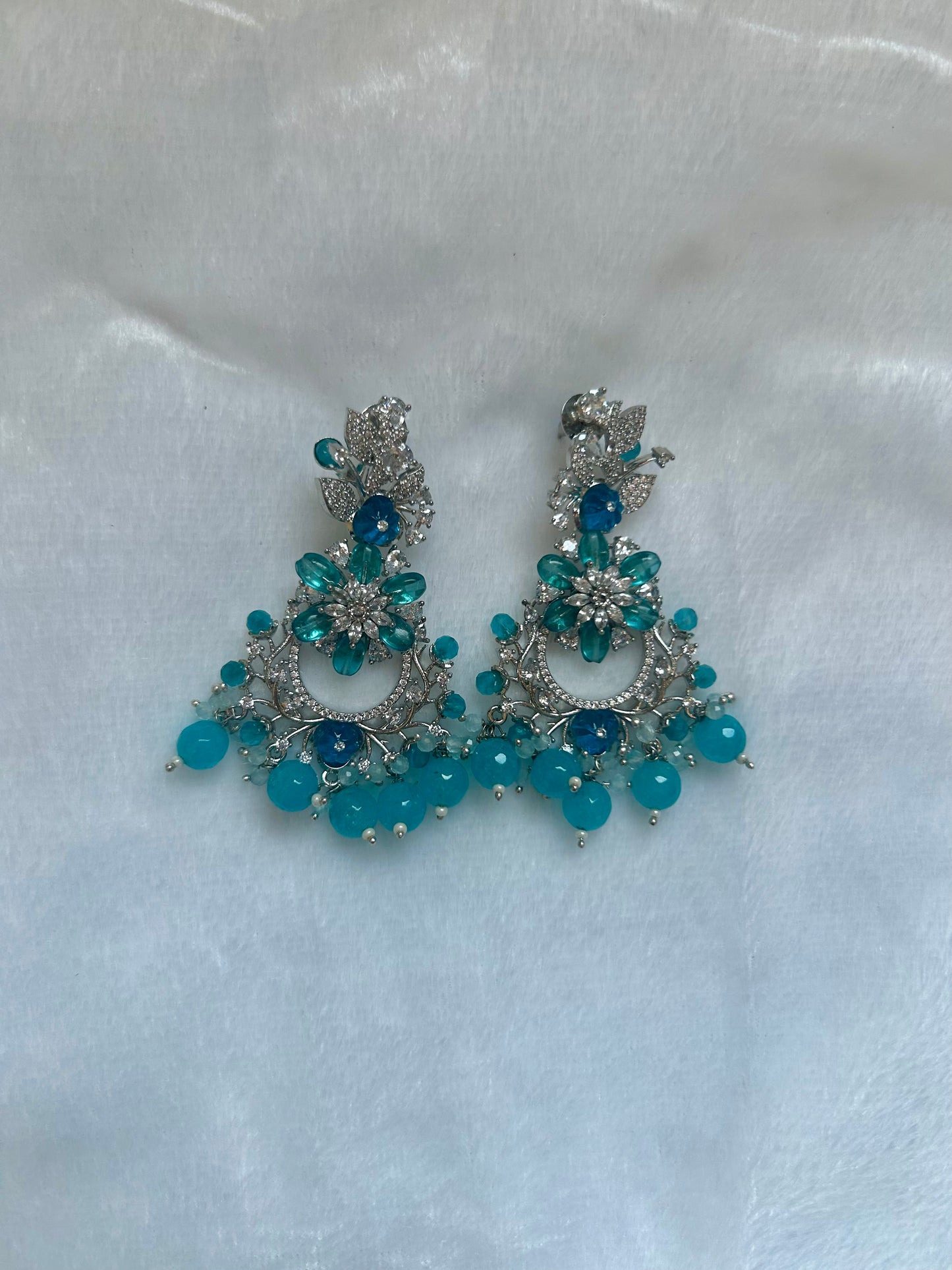 AD Ferozi Blue Earrings
