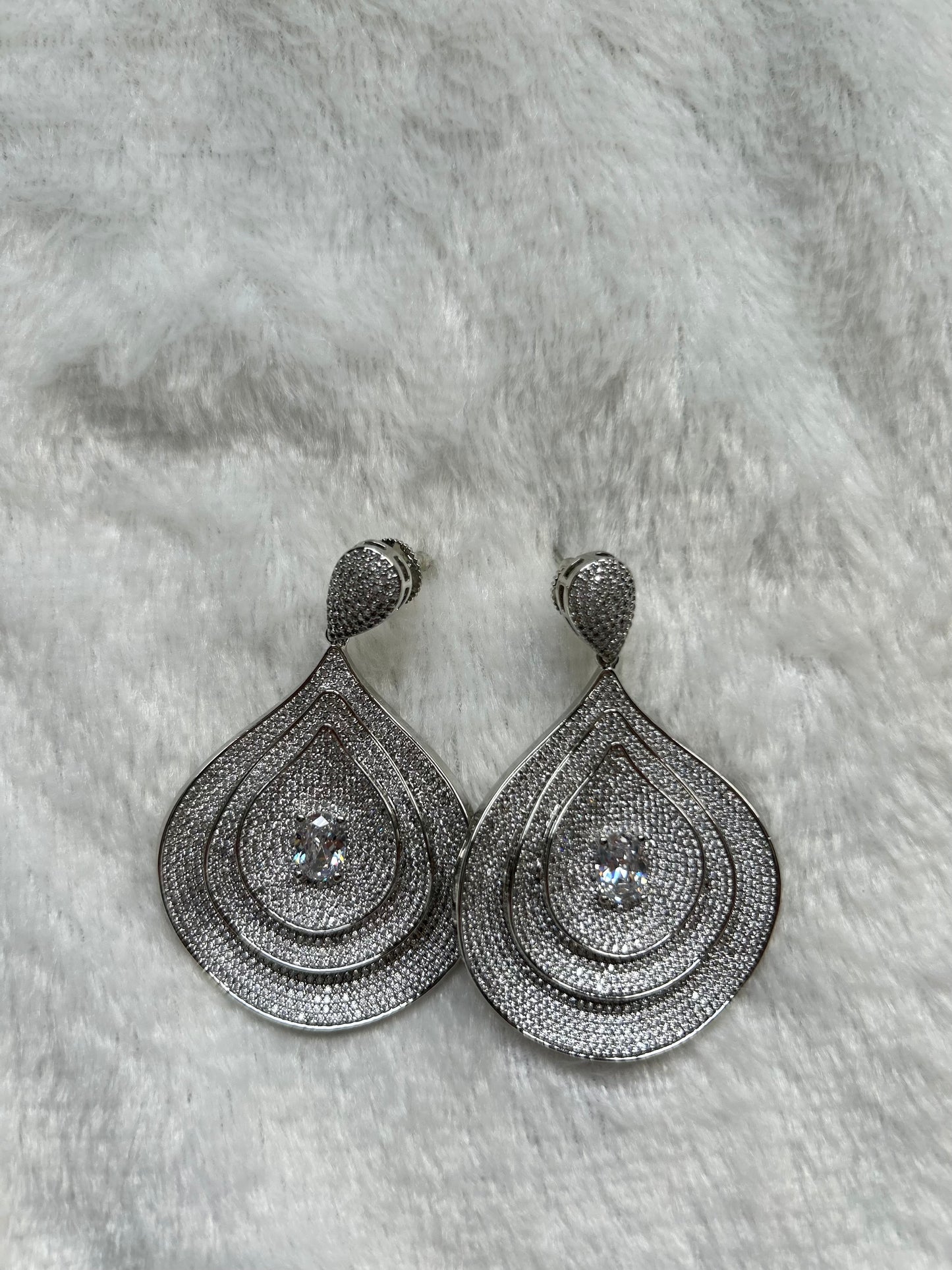 AD Silver Earrings