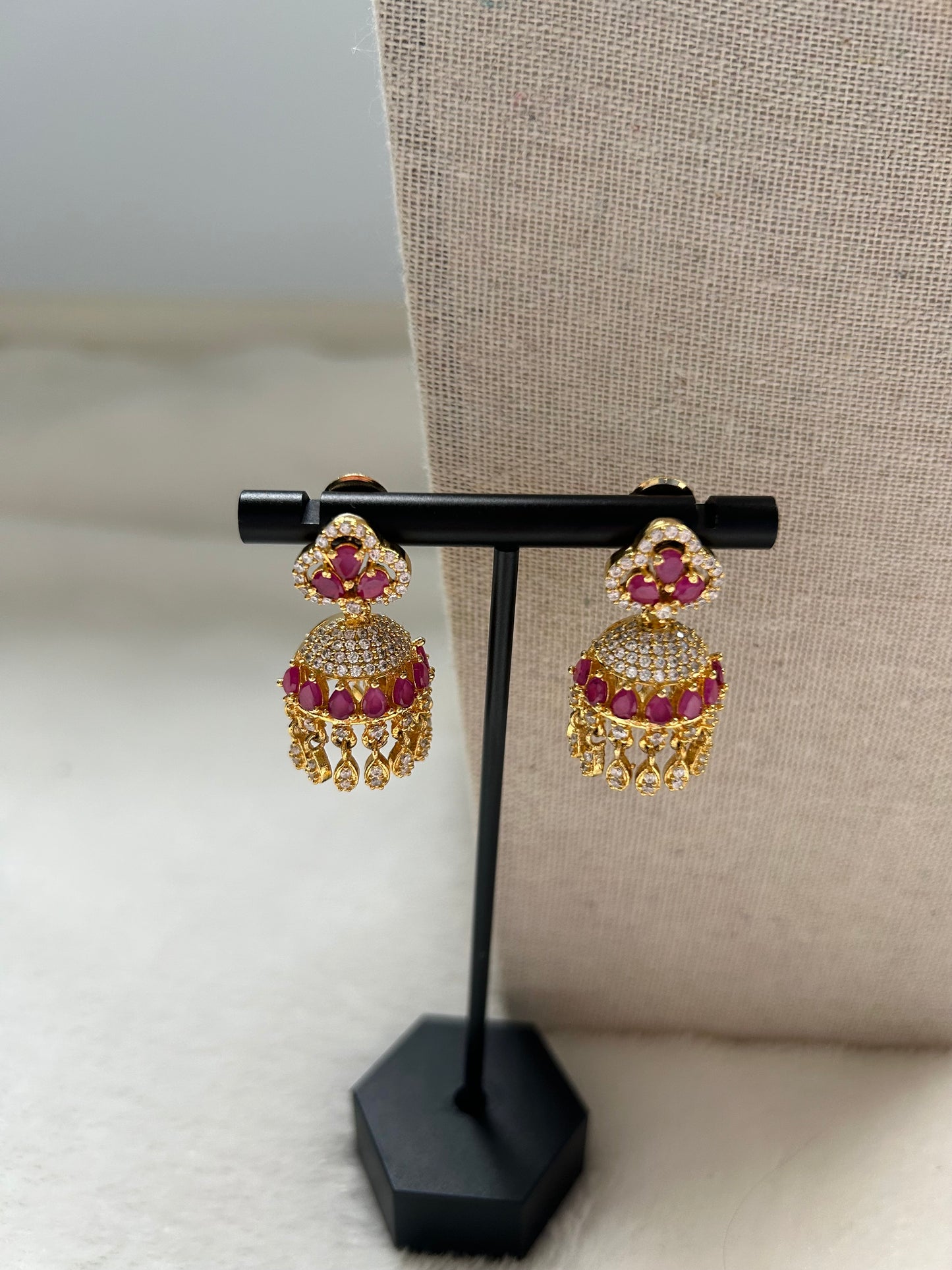 AD Ruby Pendant Set