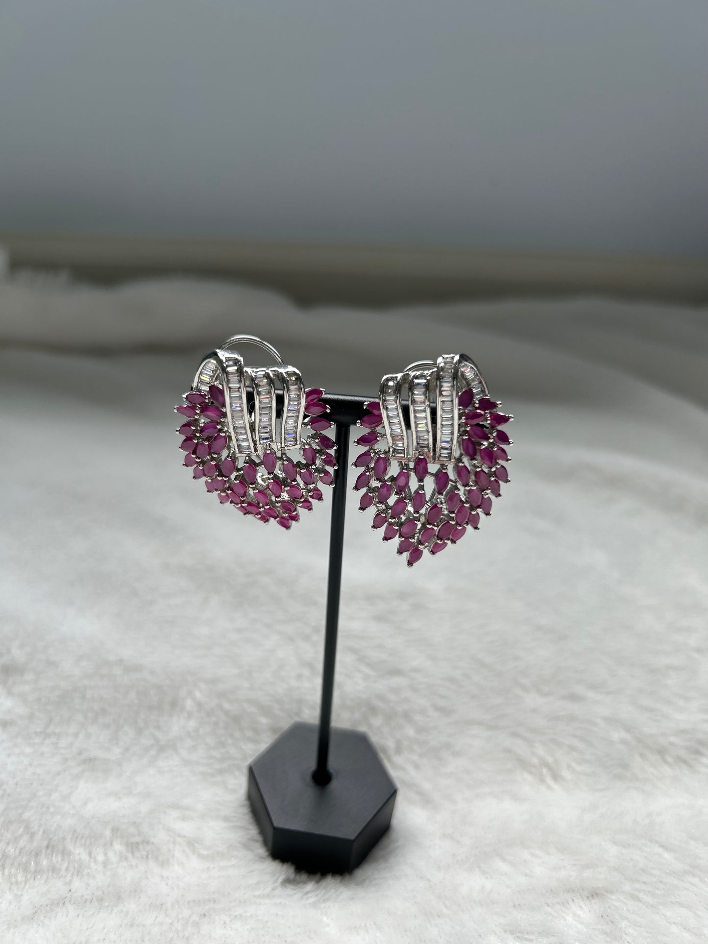 AD Dark Purple Studs