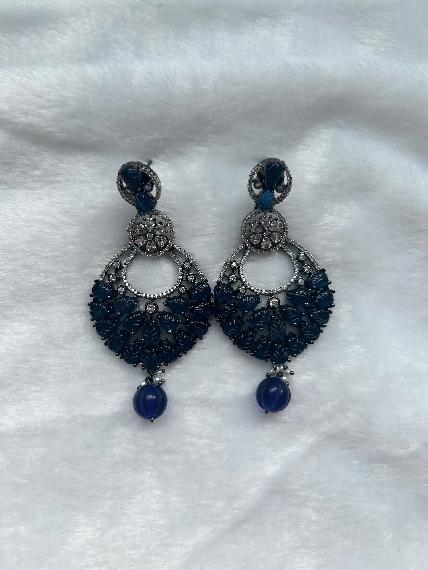 AD Navy Blue Earrings