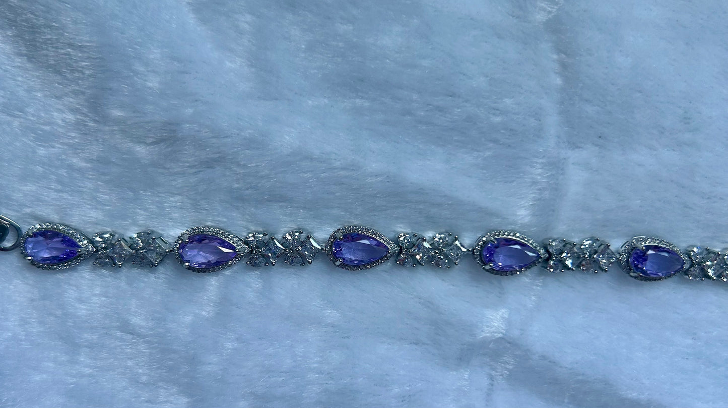 Light Purple CZ Bracelet