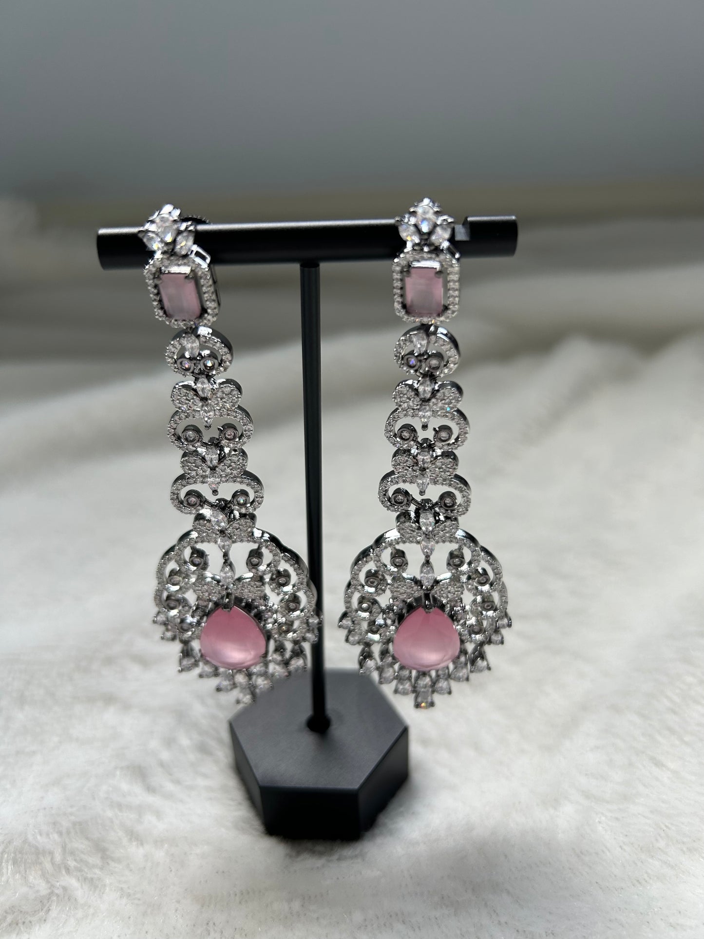 Pink AD Earrings