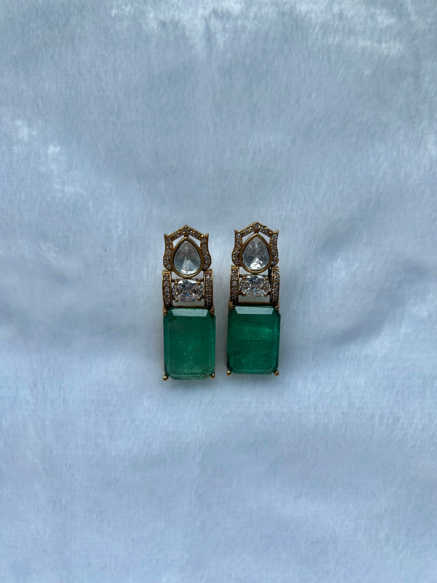 Sea Green Doublet Earrings