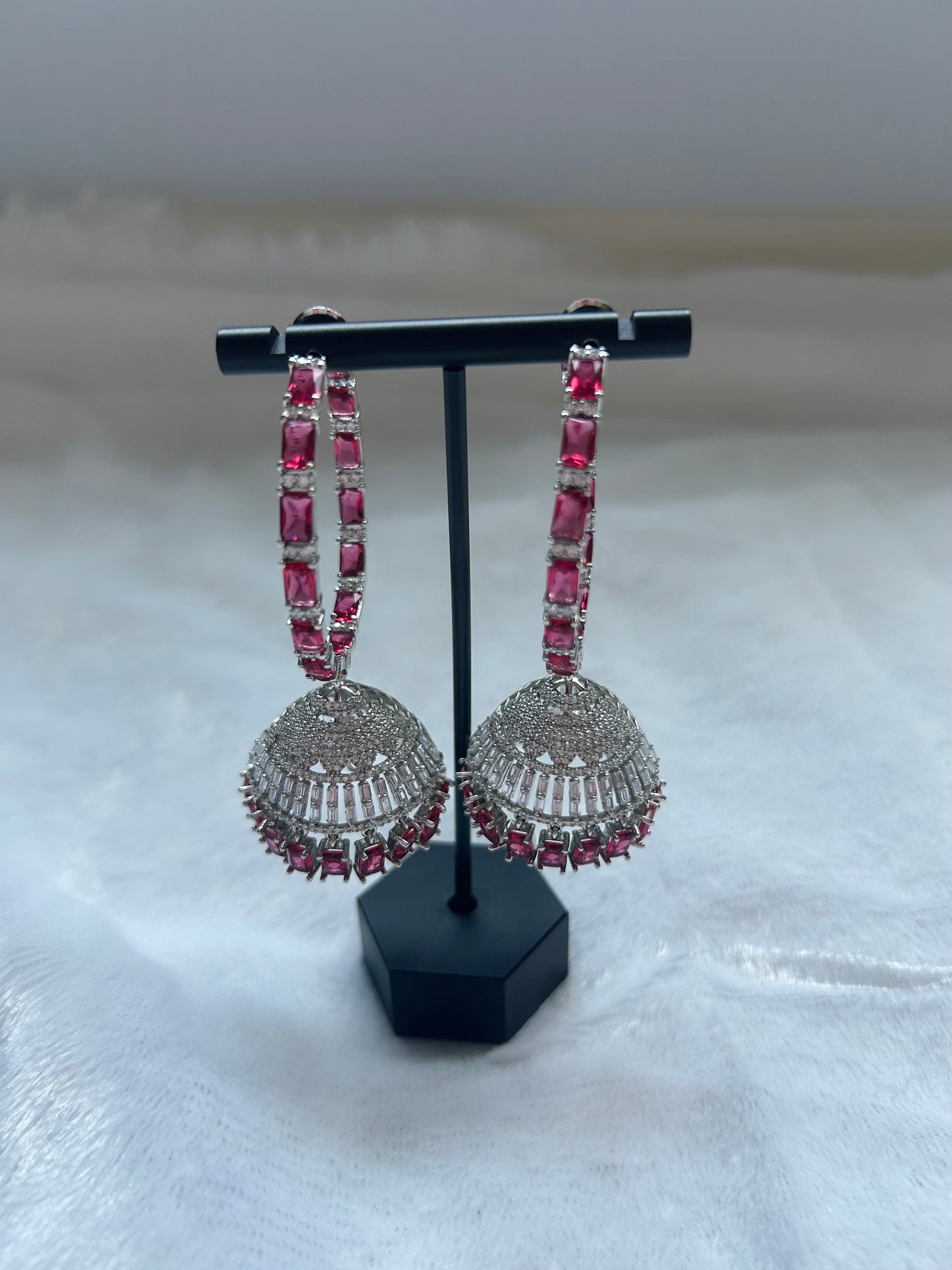 AD Dark Red Jhumka Waliyaan