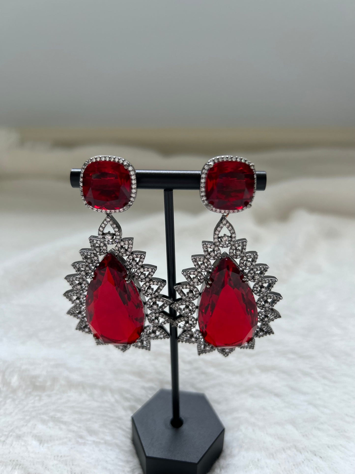 AD Red Earrings