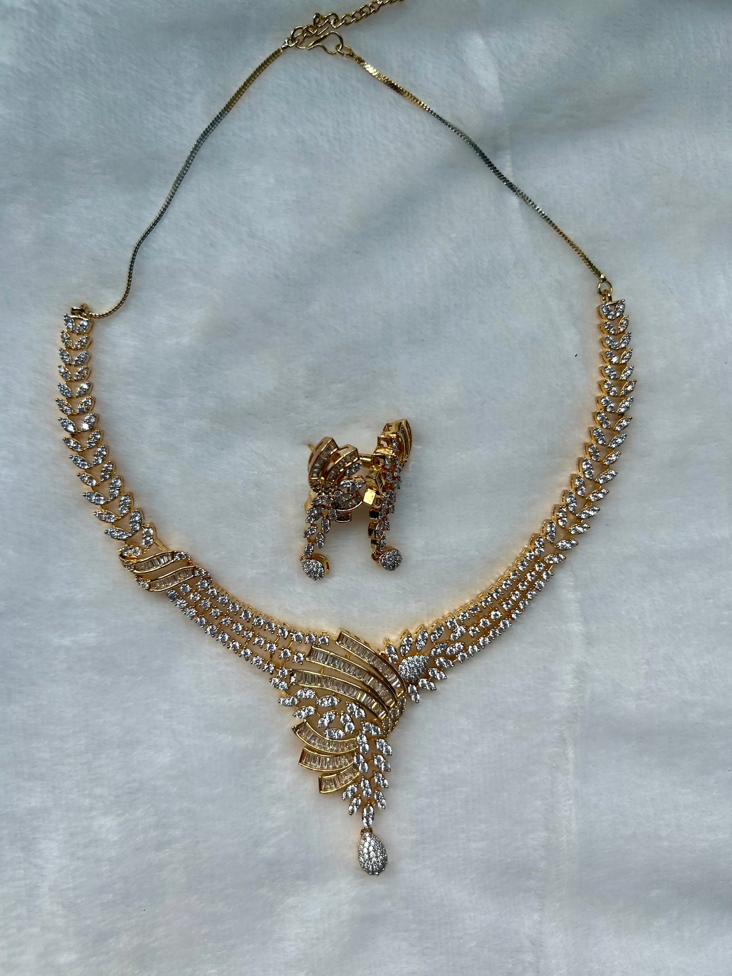 AD Gold Necklace Set