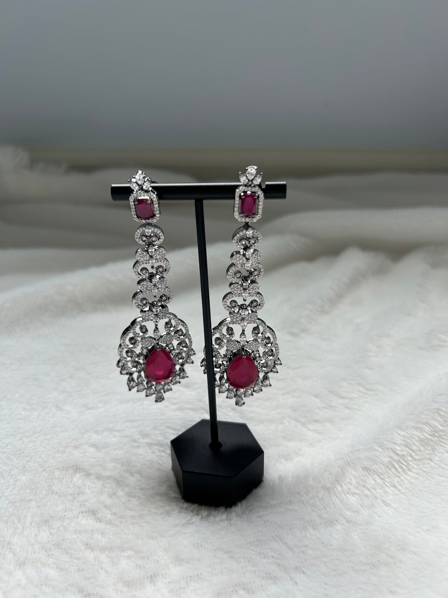 Red AD Earrings
