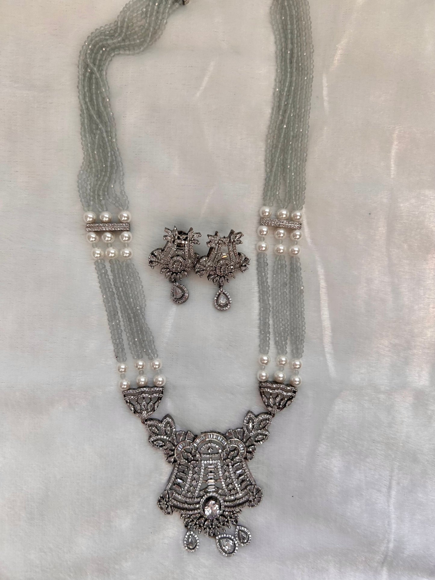 AD Silver Mala Set