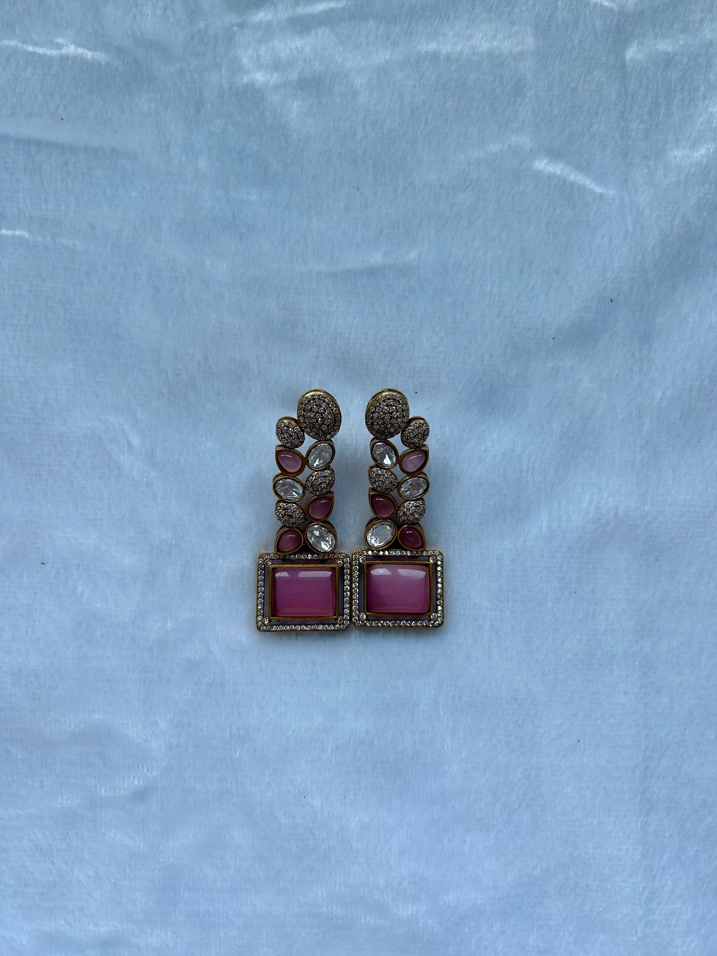 Pink Doublet Earrings