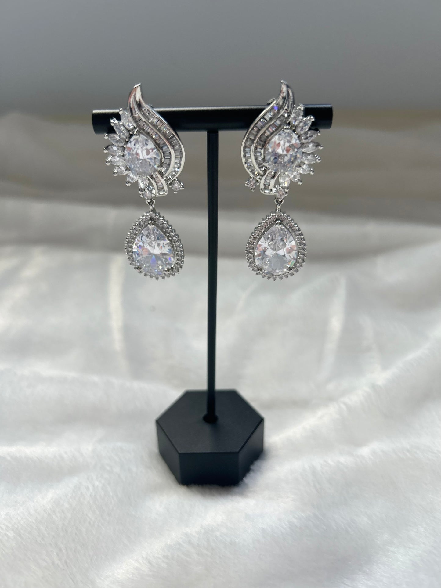 AD Silver Earrings