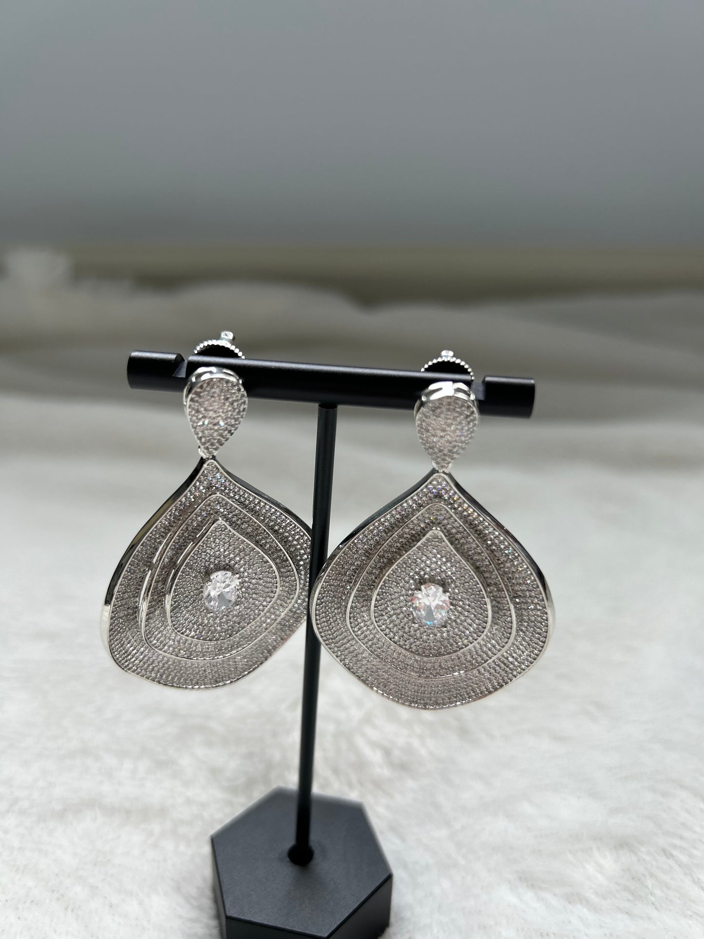 AD Silver Earrings
