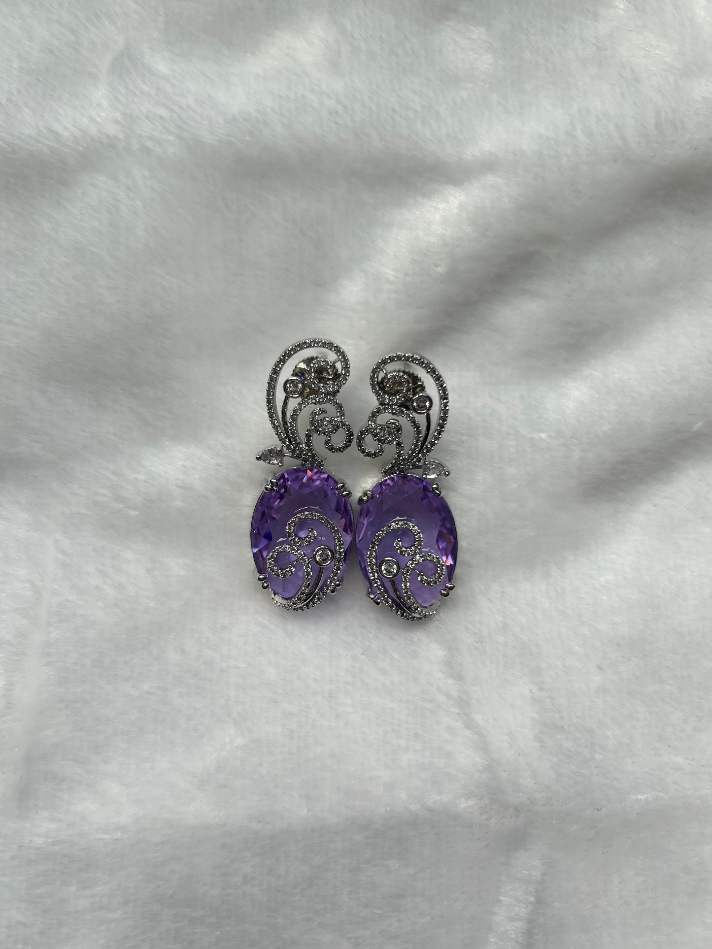 AD Purple Earrings