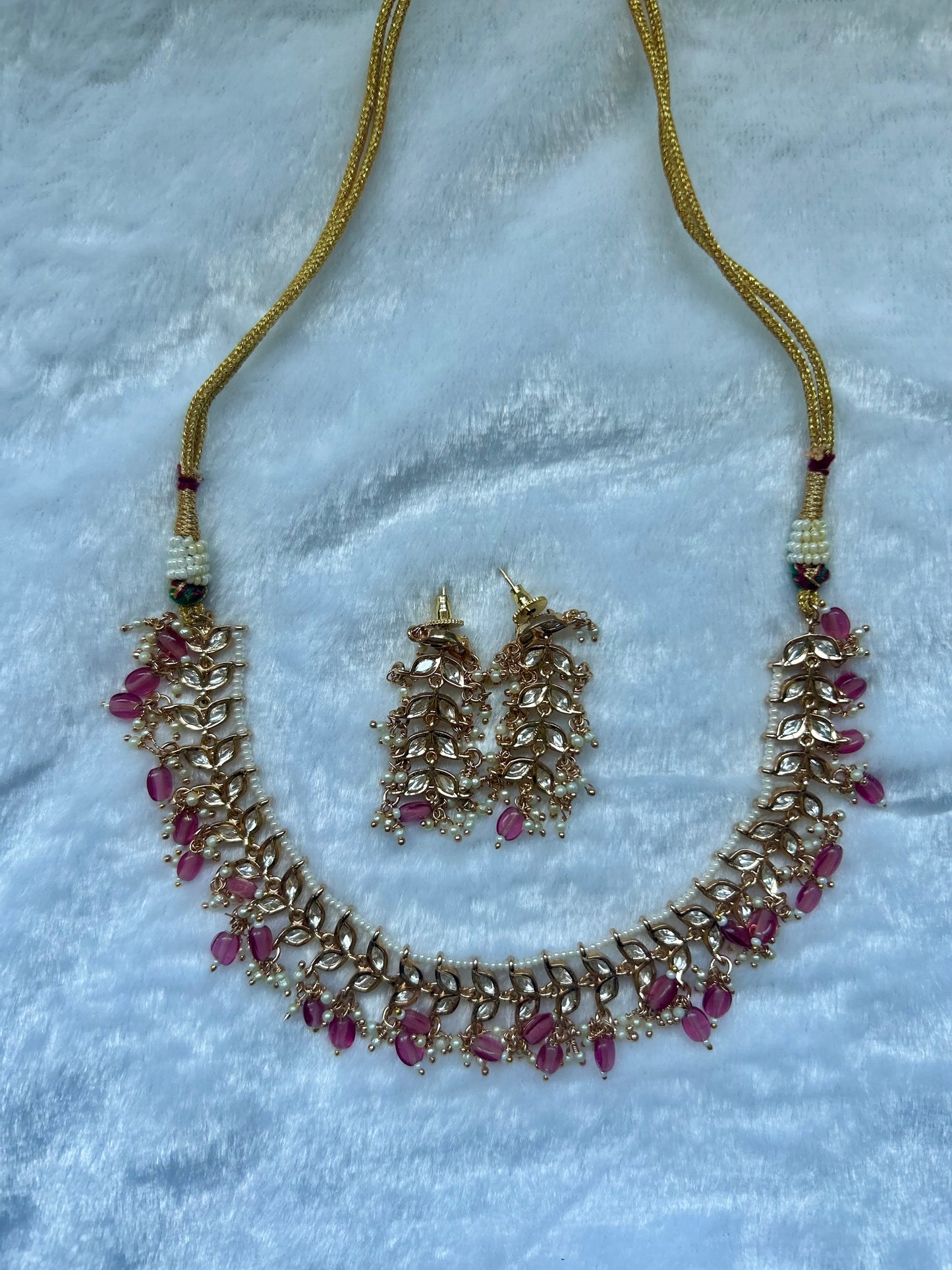 Dark Pink Tyaani Choker Set