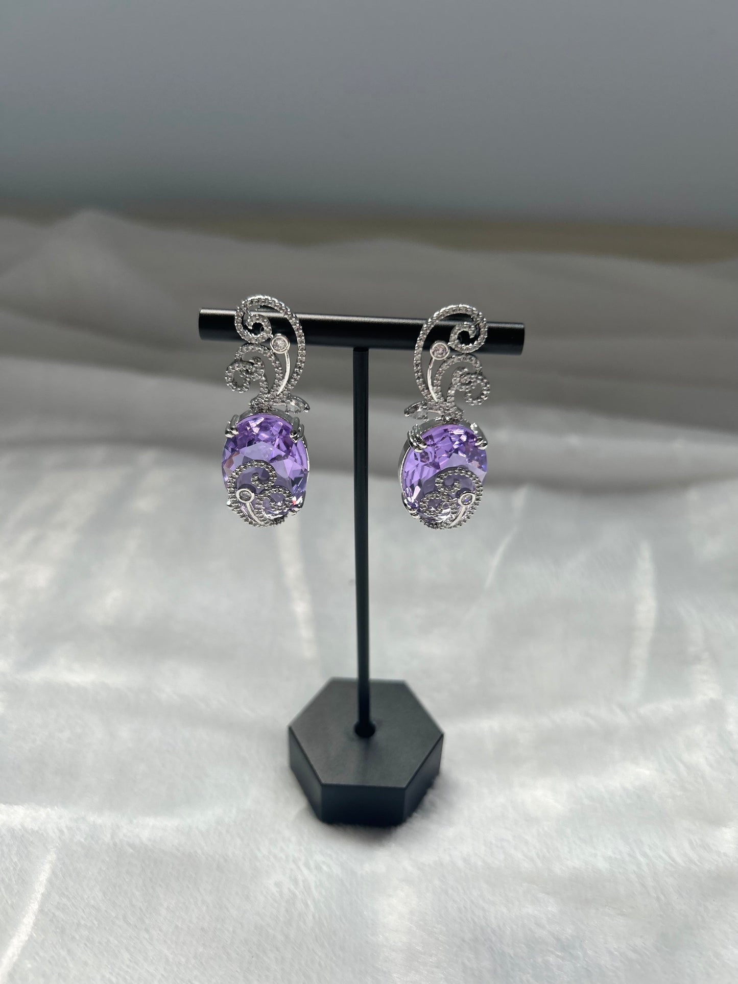 AD Purple Earrings
