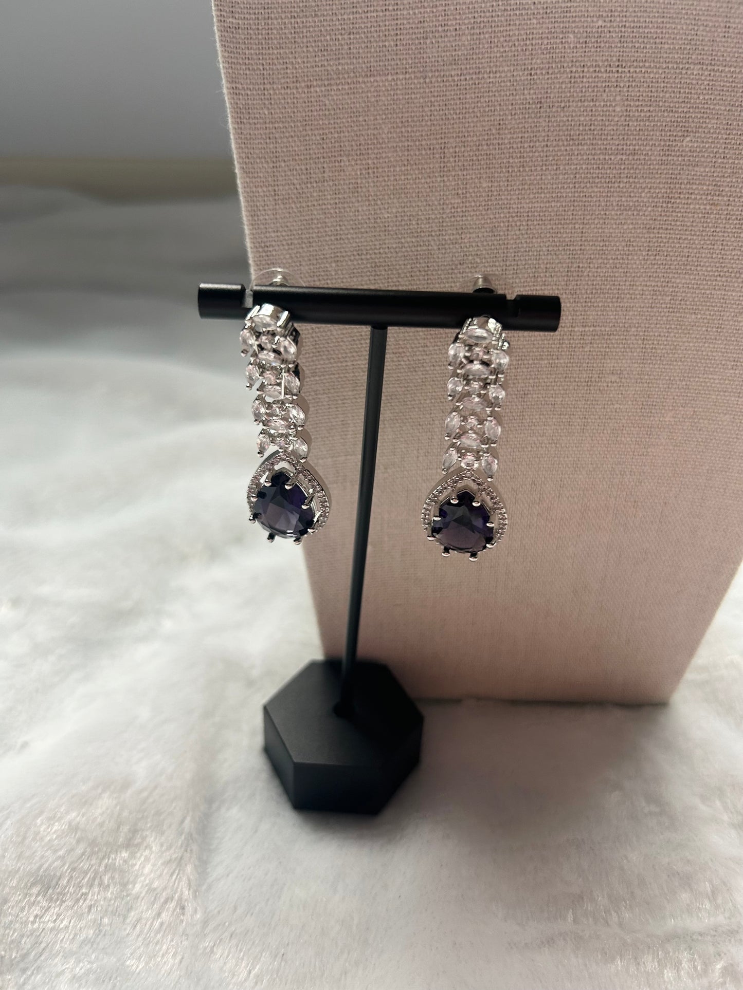 AD Purple Necklace Set