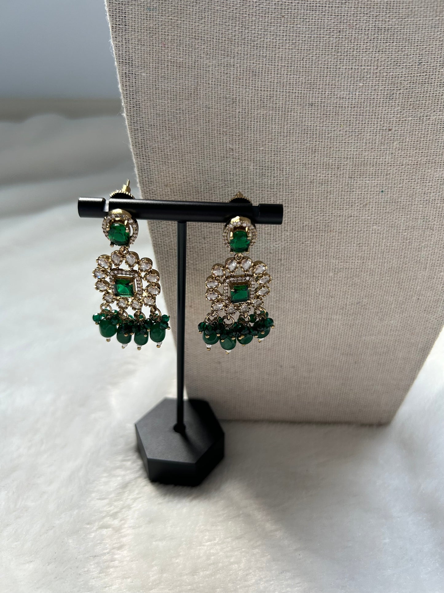 Emerald Green Polki Choker Set