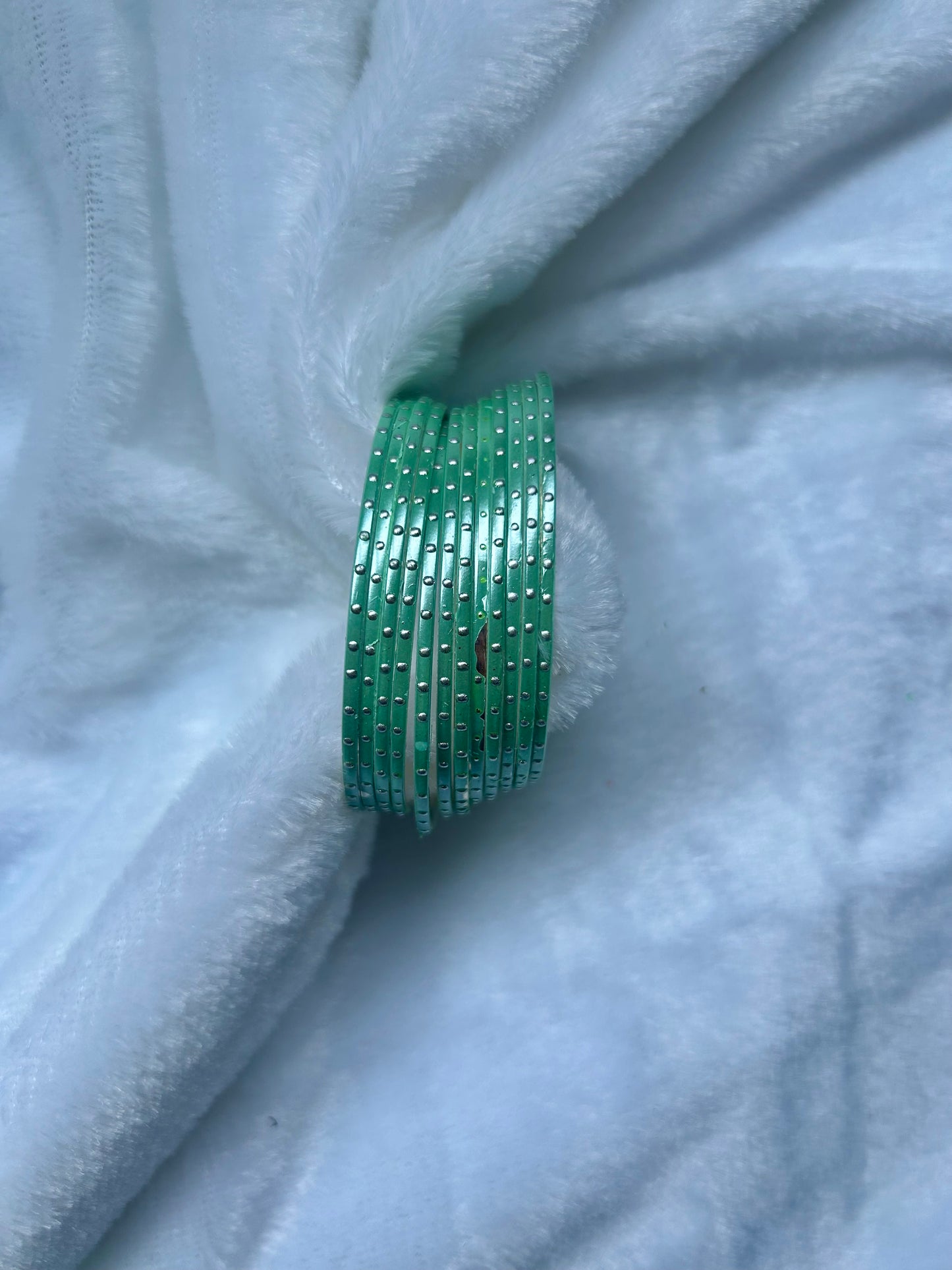 SAMPLE SALE Sea Green Bangles