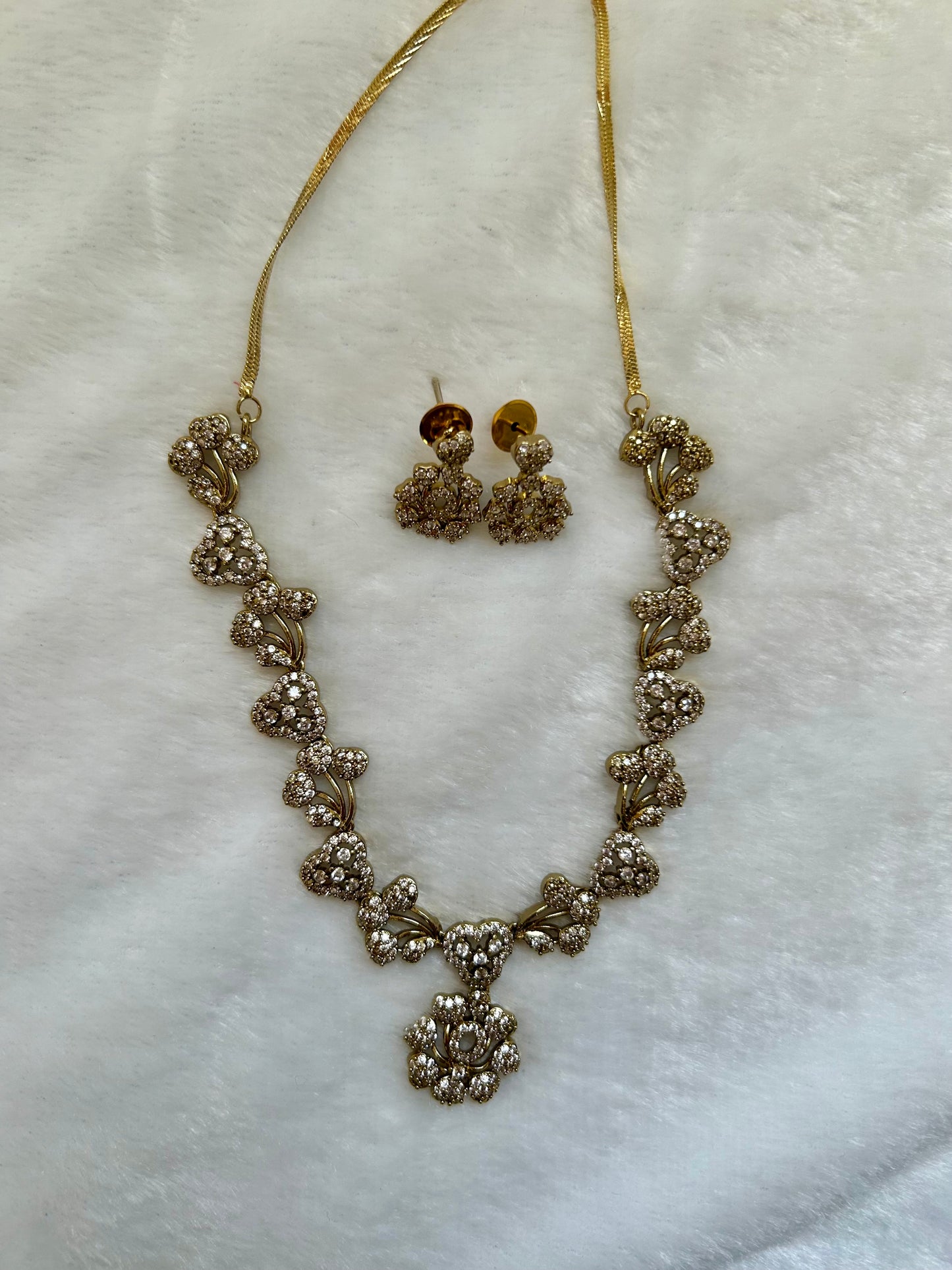 AD Gold Necklace Set
