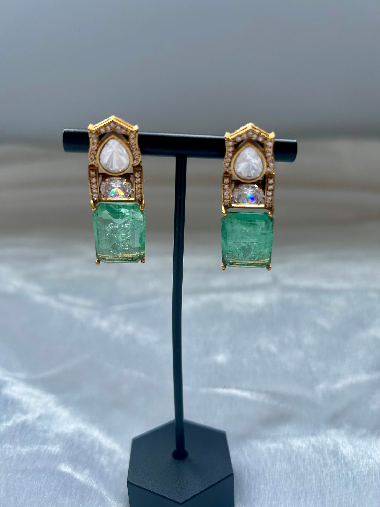 Sea Green Doublet Earrings