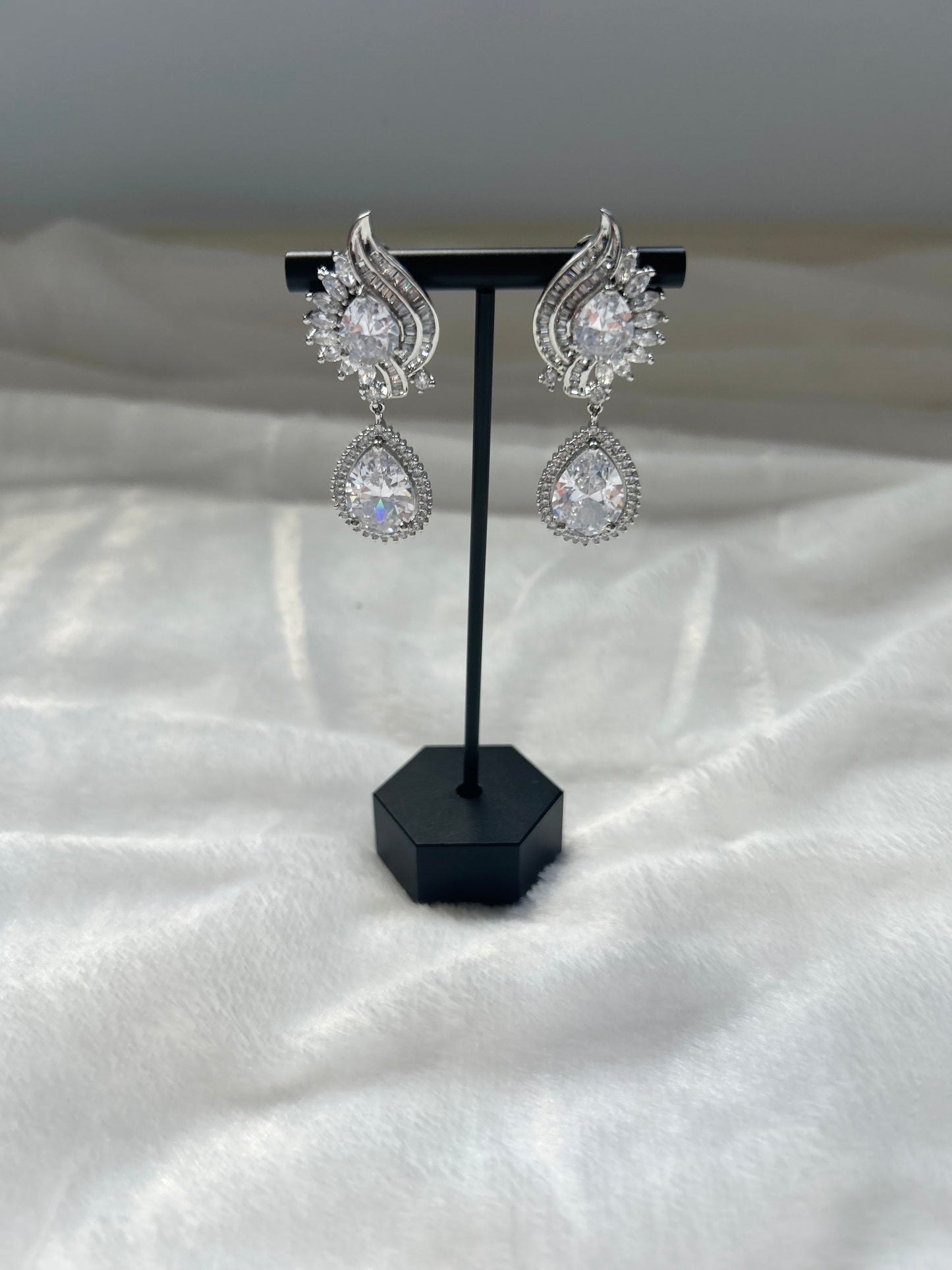 AD Silver Earrings