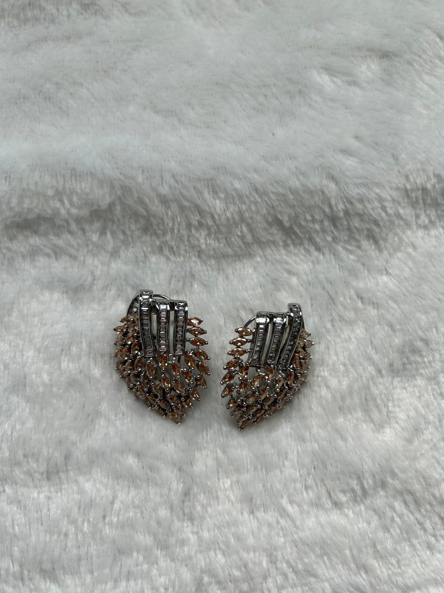 AD Light Orange Studs