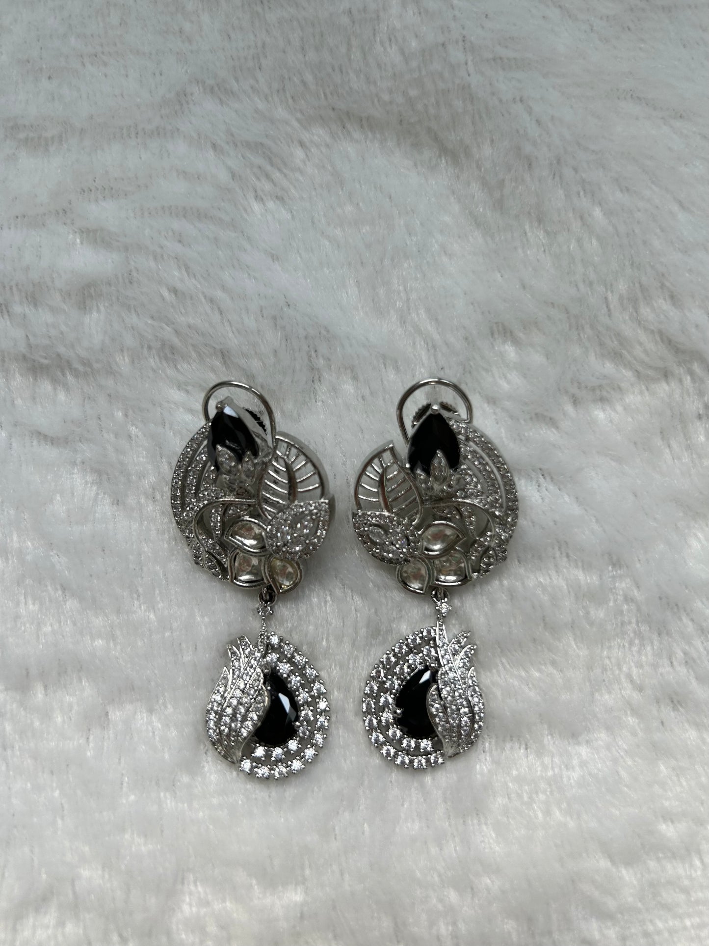 Black AD Earrings