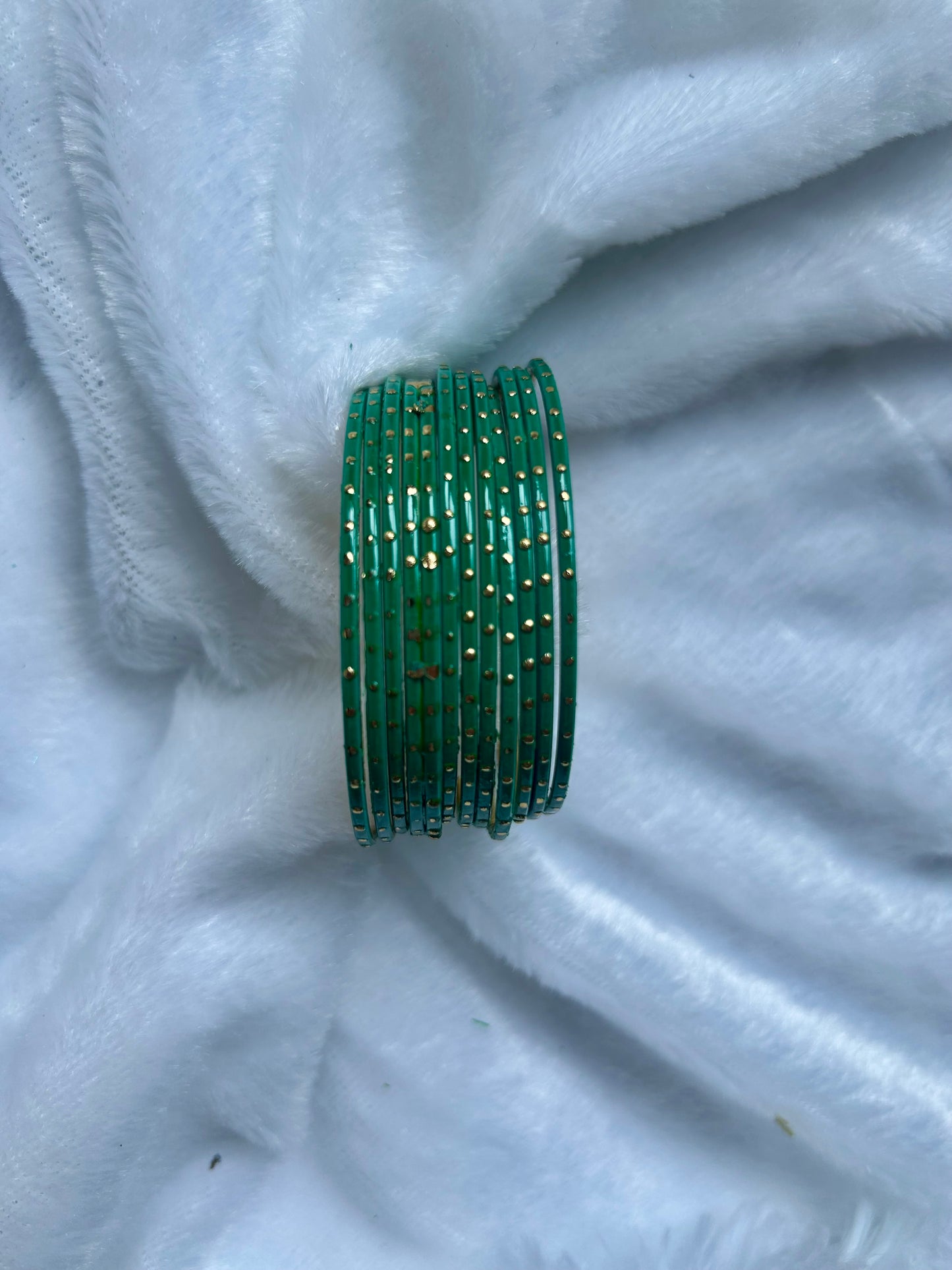 SAMPLE SALE Green Bangles