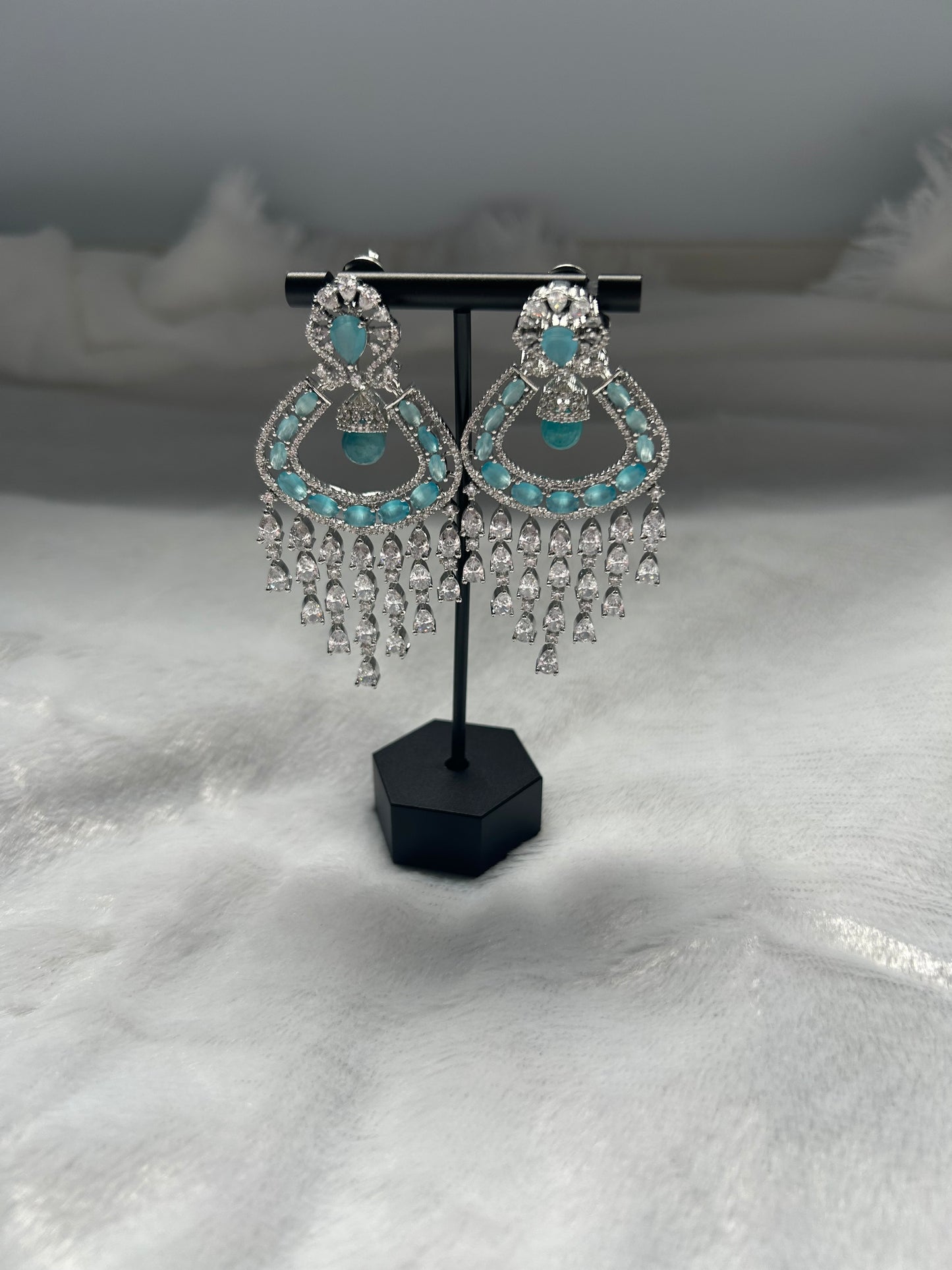 AD Ferozi Blue Earrings