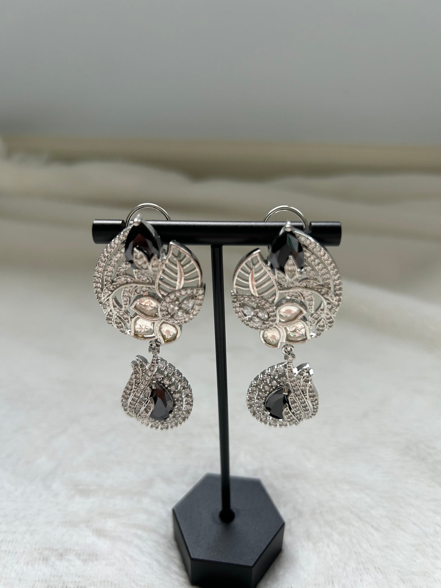 Black AD Earrings