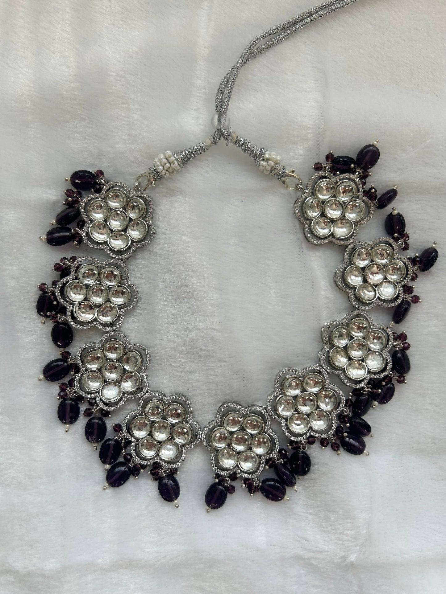 Uncut Kundan Purple Necklace ONLY