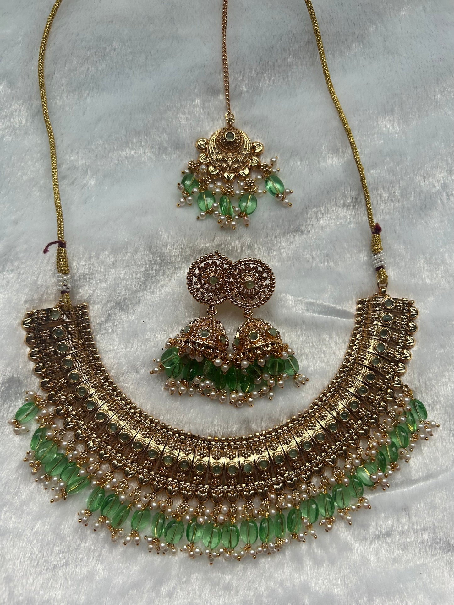 Light Green Gold Crafted Set