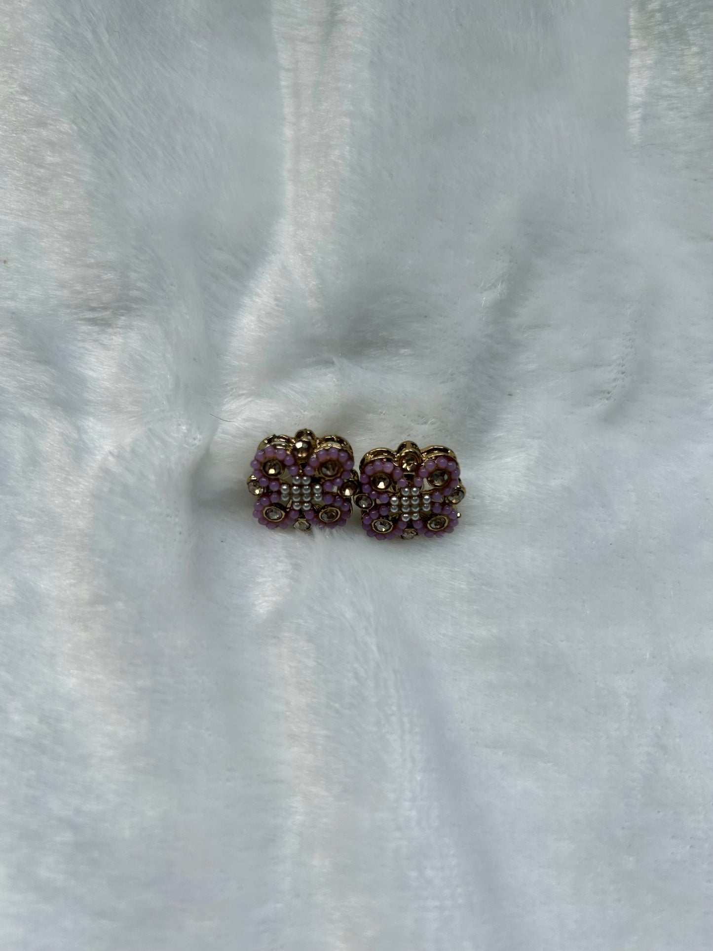Light Purple Polki Studs