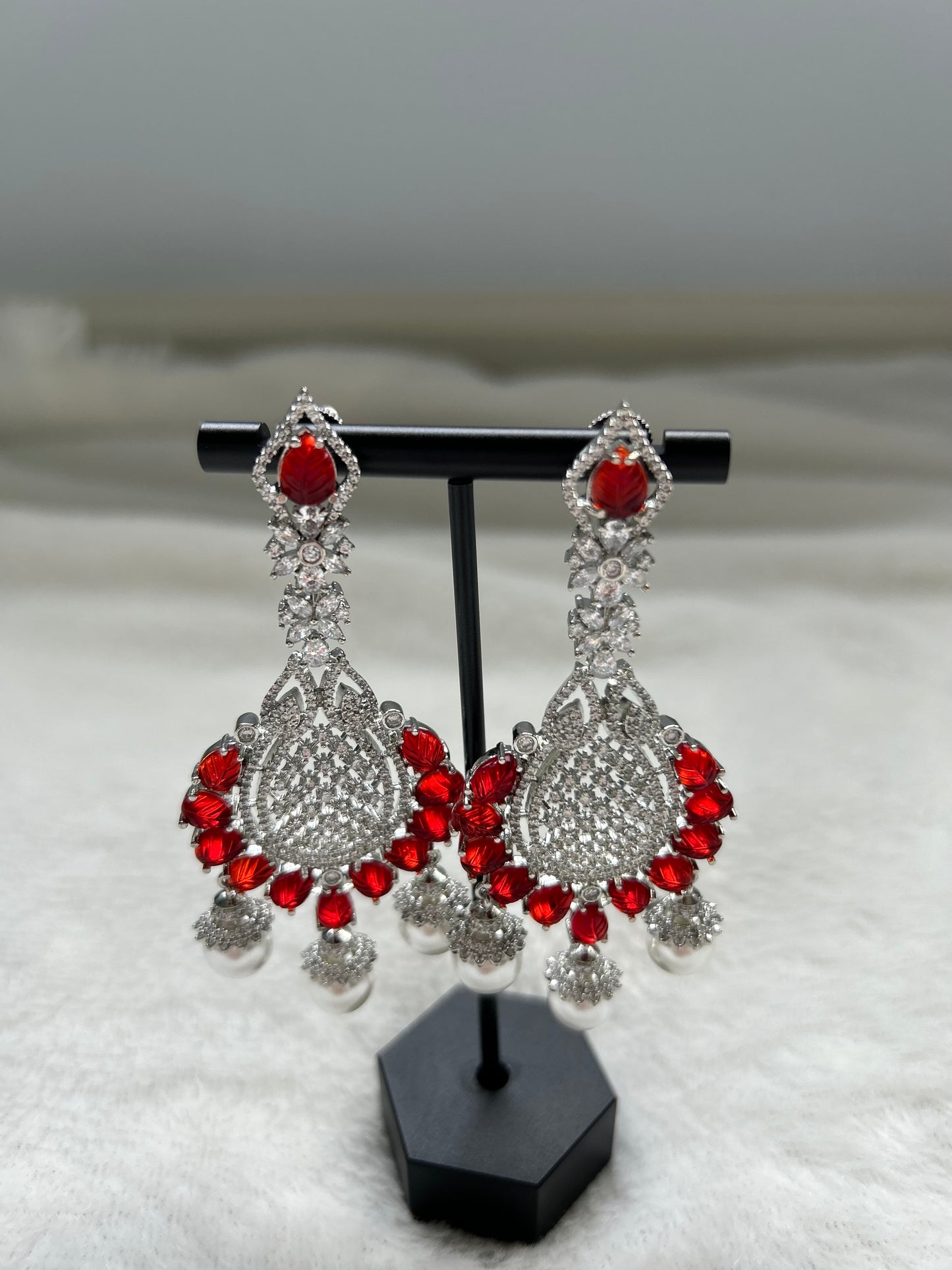 AD Red Earrings